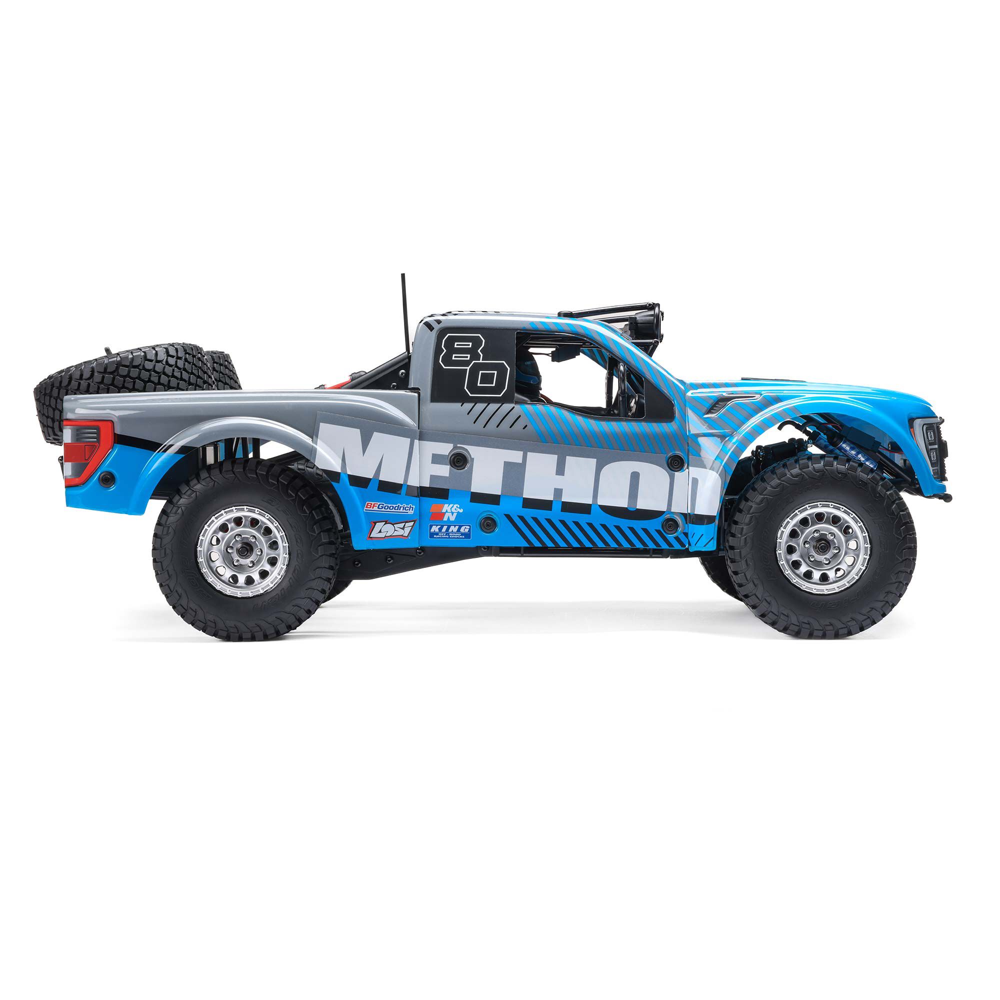 Losi 1/10 Baja Rey 2.0 Ford Raptor Method 3S 4X4 RTR Brushless, Blue