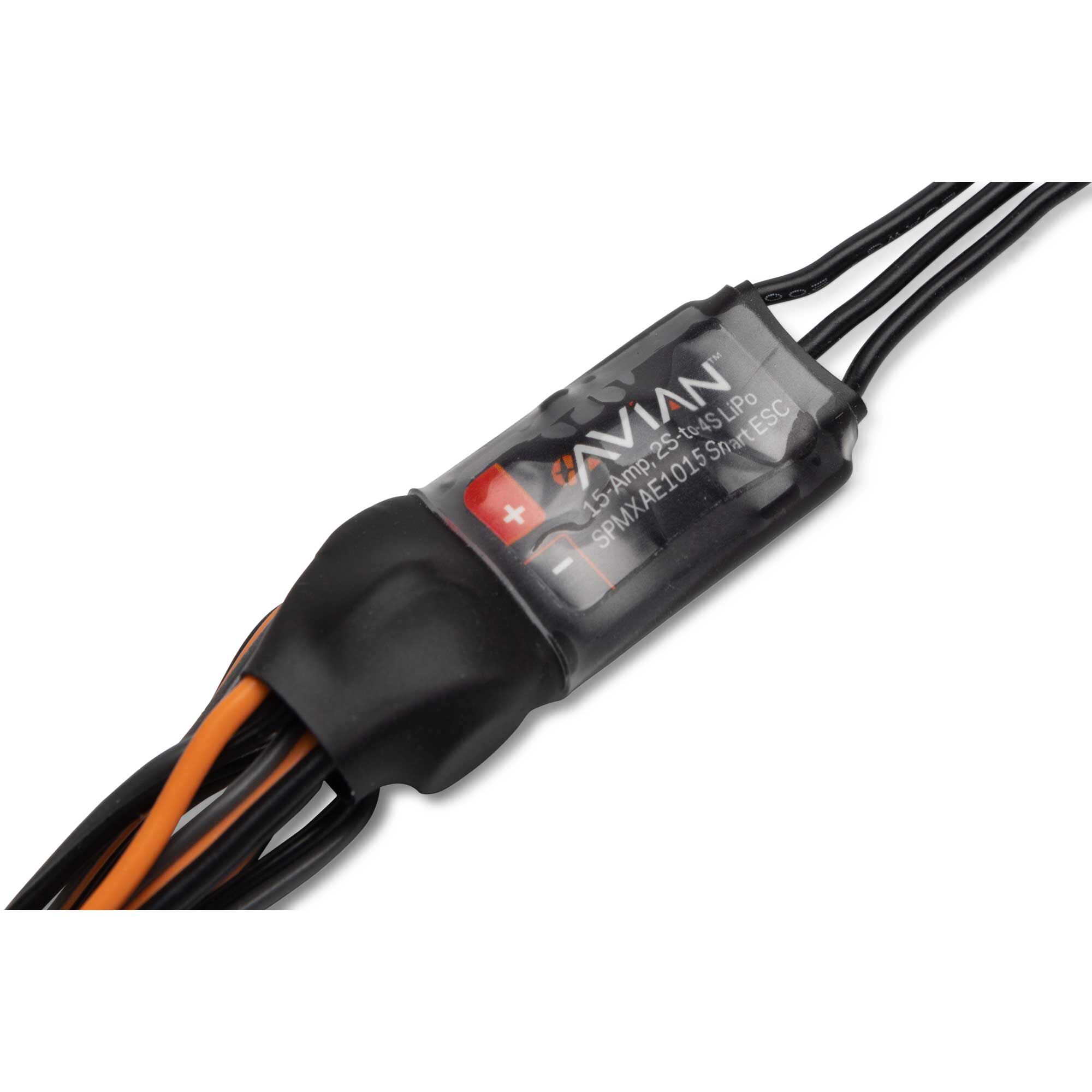Spektrum Accessories Avian 15-Amp Smart Lite Brushless ESC, 2S-4S: IC2