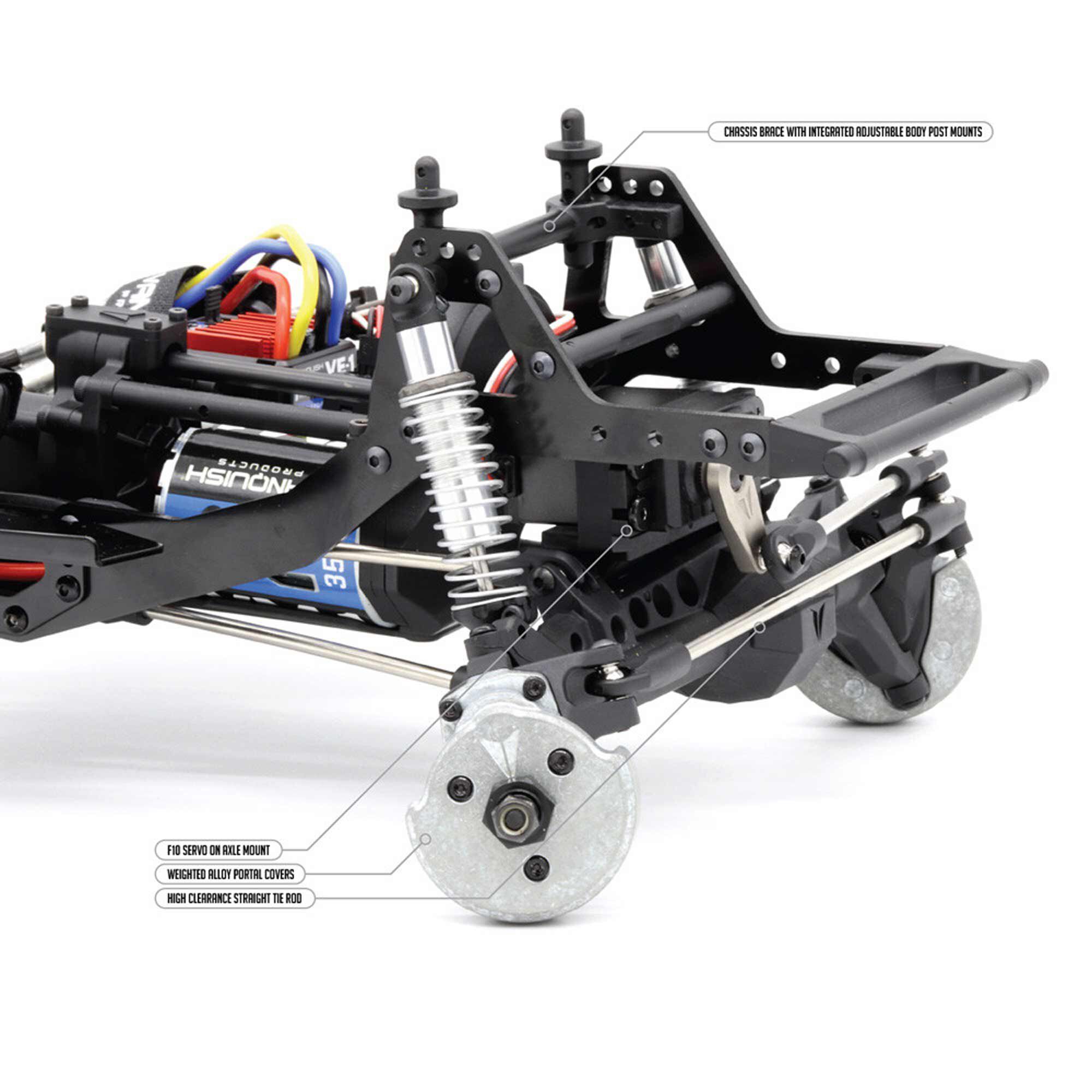 Vanquish Products 1/10 VRD Stance Brushed Rock Crawler RTR, Silver