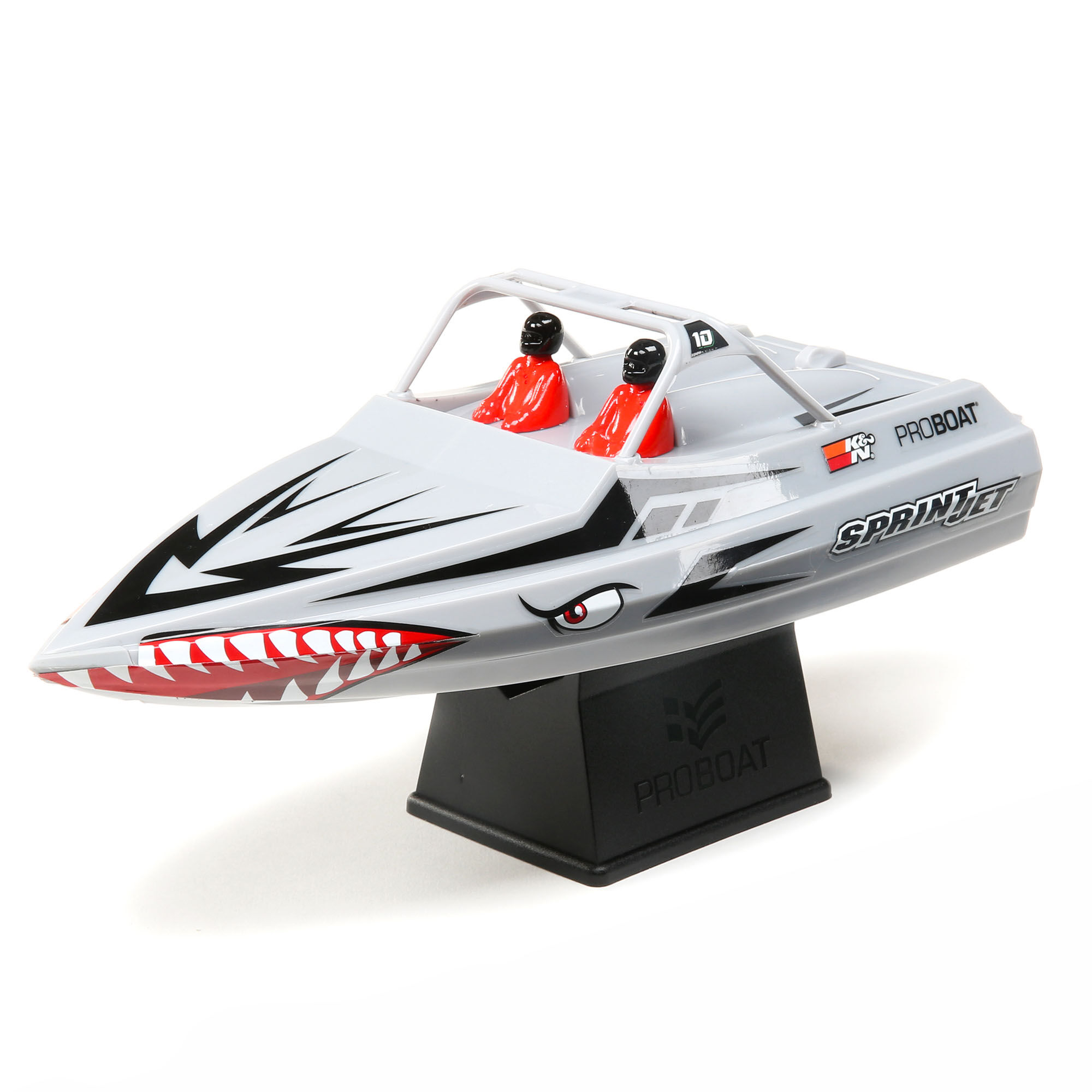 Pro Boat Sprintjet 9" Self-Righting Deep-V Jet Boat Brushed RTR, Silver