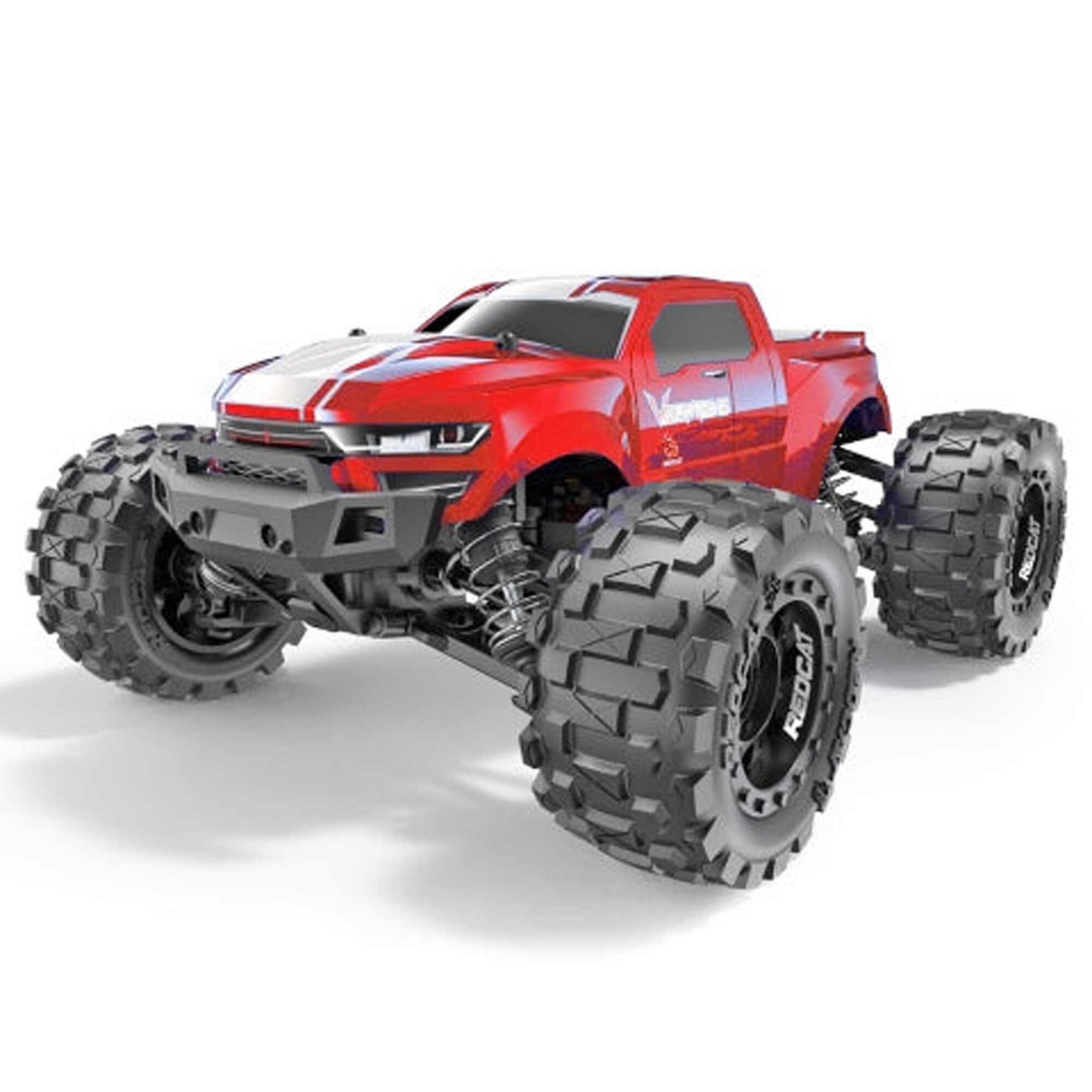 Redcat Racing 1/16 Volcano-16 4WD Monster Truck RTR, Red
