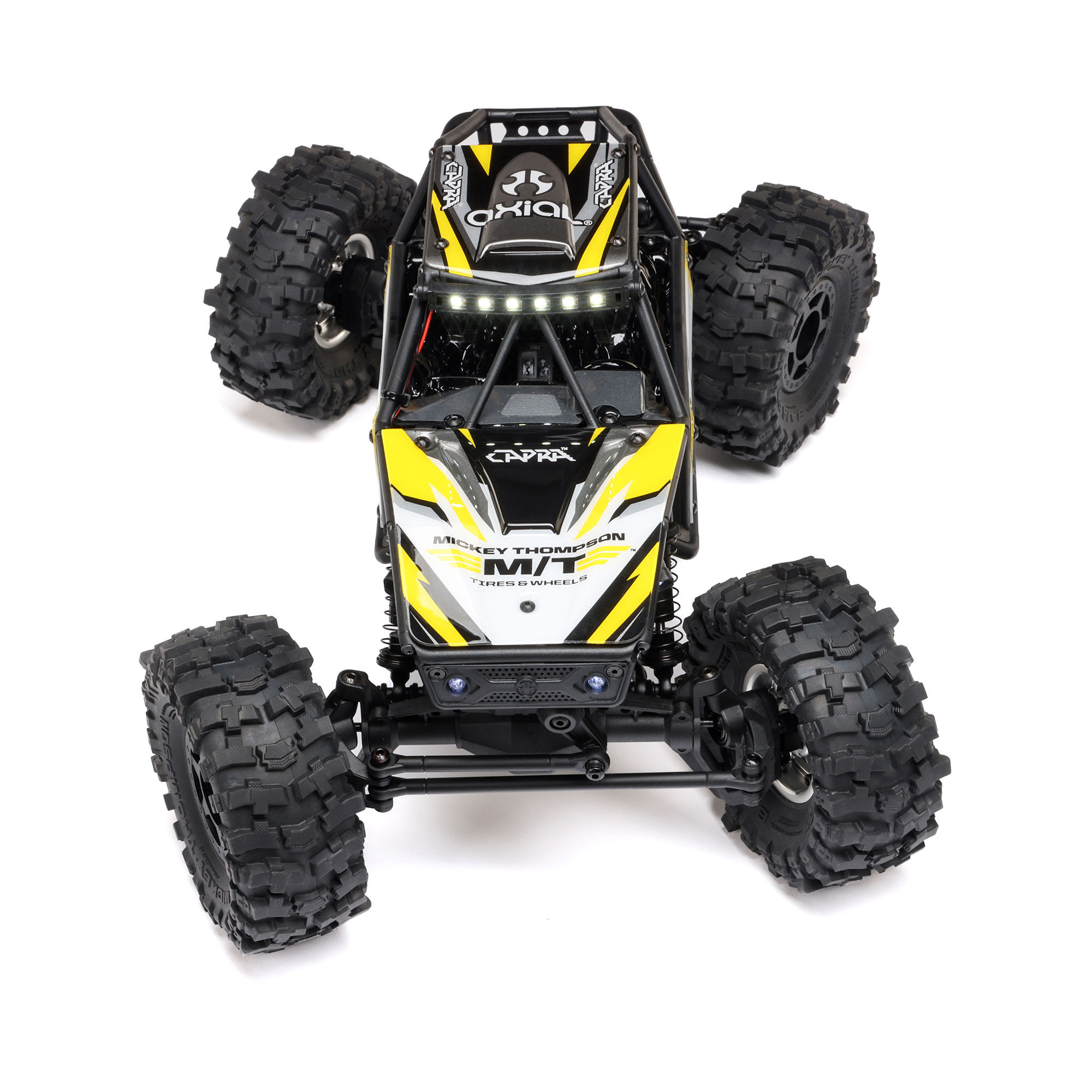 Axial 1/18 UTB18 Capra 4WS 4X4 RTR Brushed Rock Crawler (Battery & Charger Included), Yellow