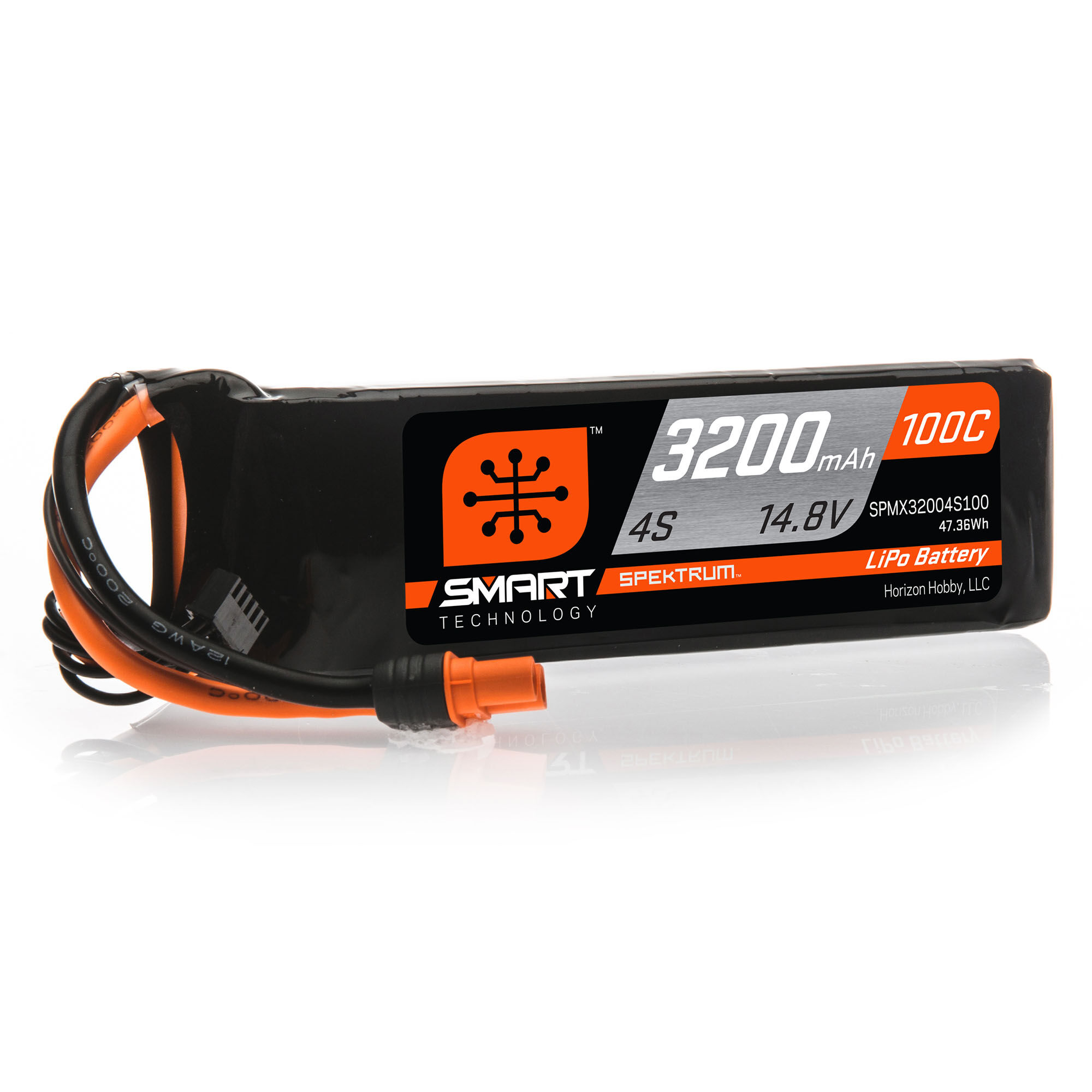 Spektrum Accessories 14.8V 3200mAh 4S 100C Smart LiPo Battery: IC3