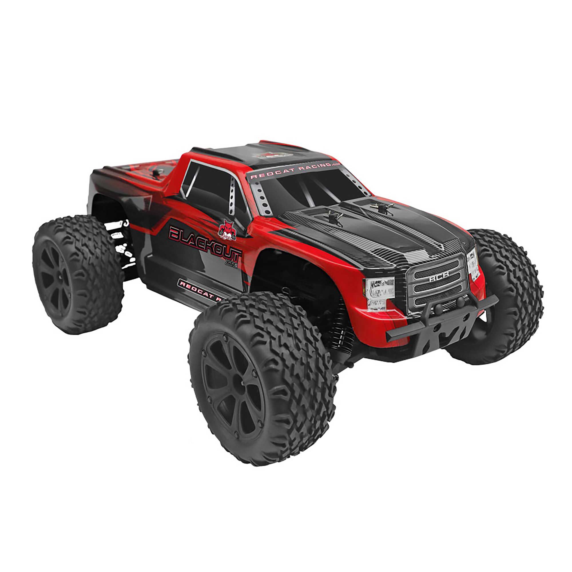 Redcat Racing 1/10 Blackout XTE 4WD Monster Truck Brushed RTR, Red