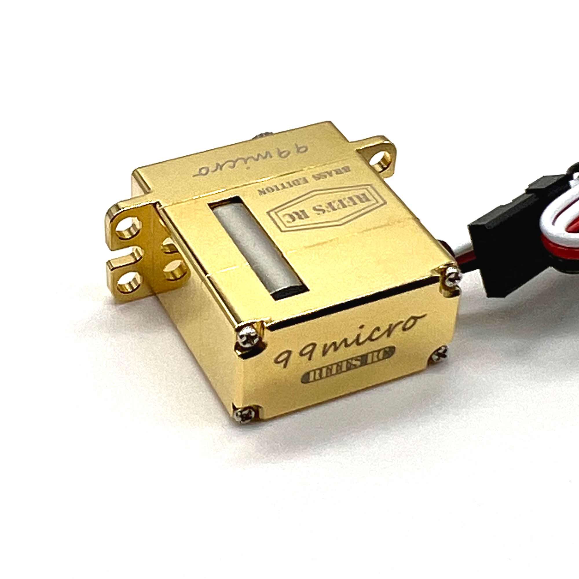 REEFS RC 99 Micro Digital Metal Gear Waterproof Servo, Brass Edition