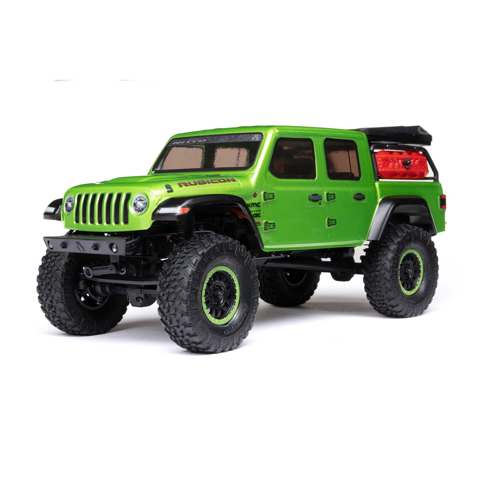 Axial 1/24 SCX24 Jeep JT Gladiator 4X4 RTR Brushed Rock Crawler (Battery & Charger Included), Green