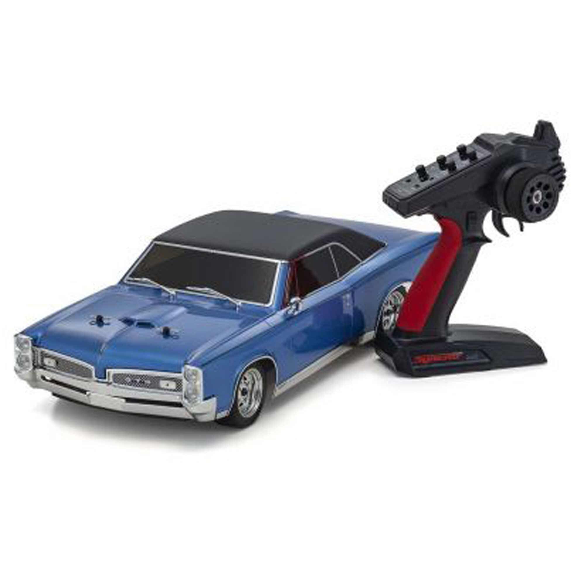 Kyosho 1/10 1967 Pontiac GTO Fazer Mk2 FZ02L Brushed 4x4 On-Road Touring RTR, Tyrol Blue