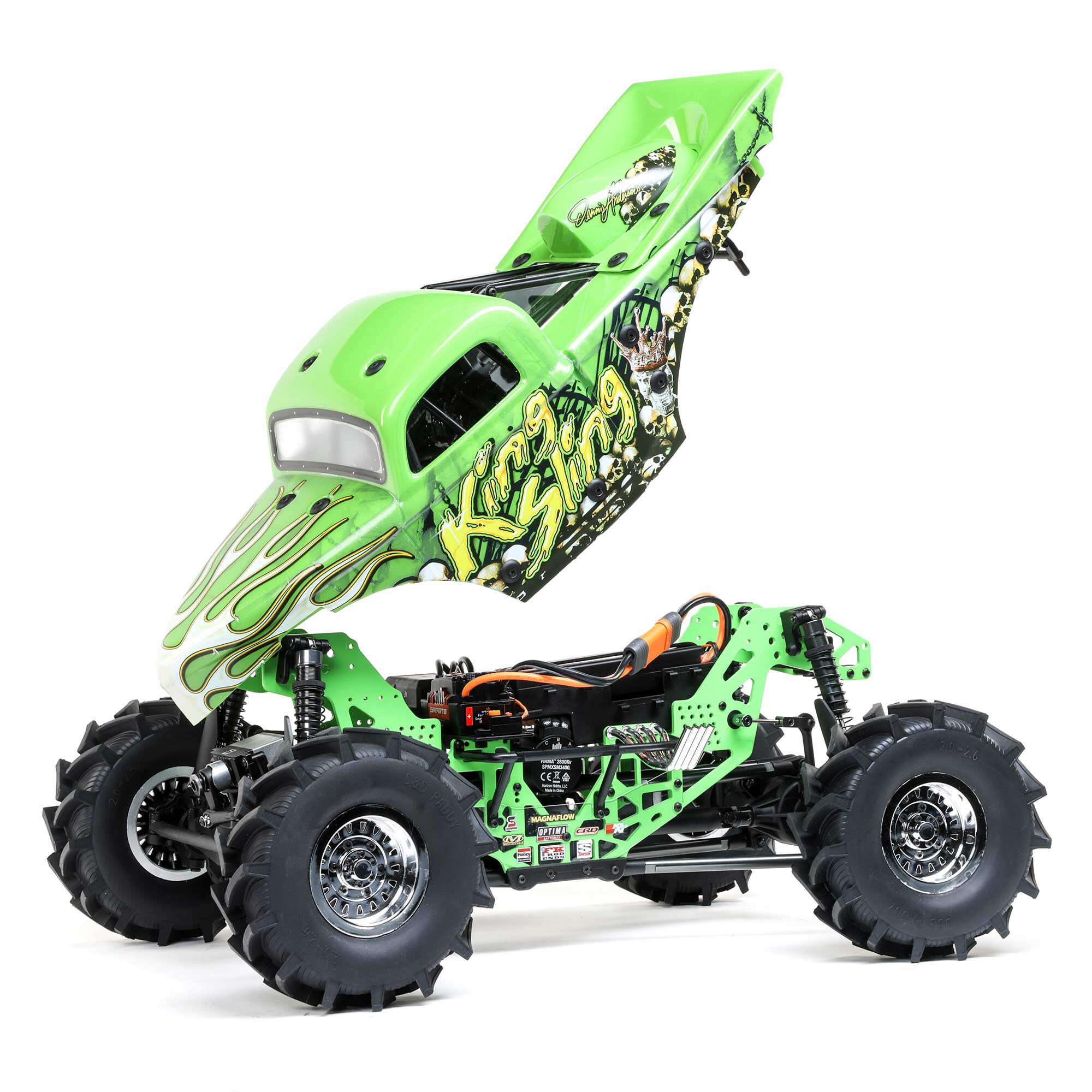 Losi 1/8 LMT Mega Truck King Sling 4S 4X4 RTR Brushless Mega Truck, Green