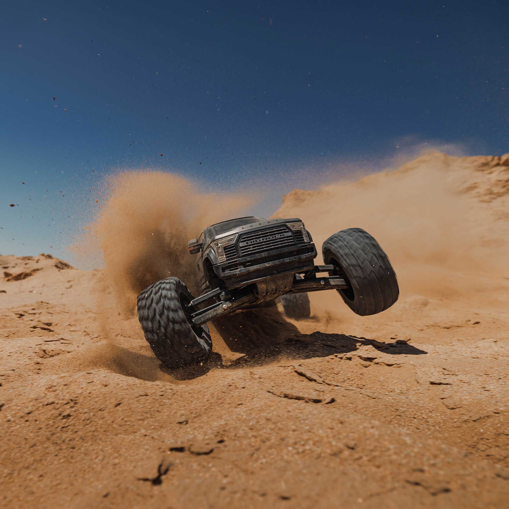 ARRMA 1/7 BIG ROCK 6S 4X4 RTR Brushless Monster Truck, Gun Metal