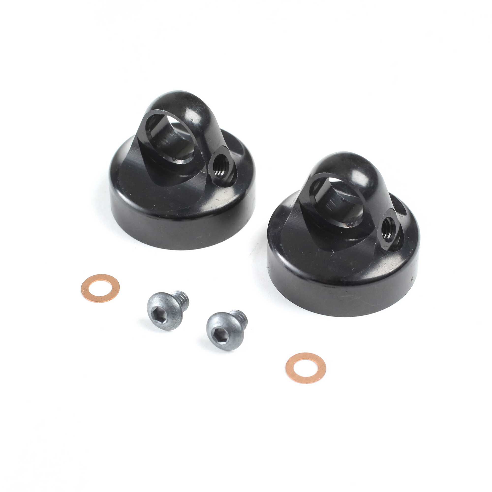 Team Losi Racing Domed Bleeder Shock Caps, Aluminum, G3 (2): 22