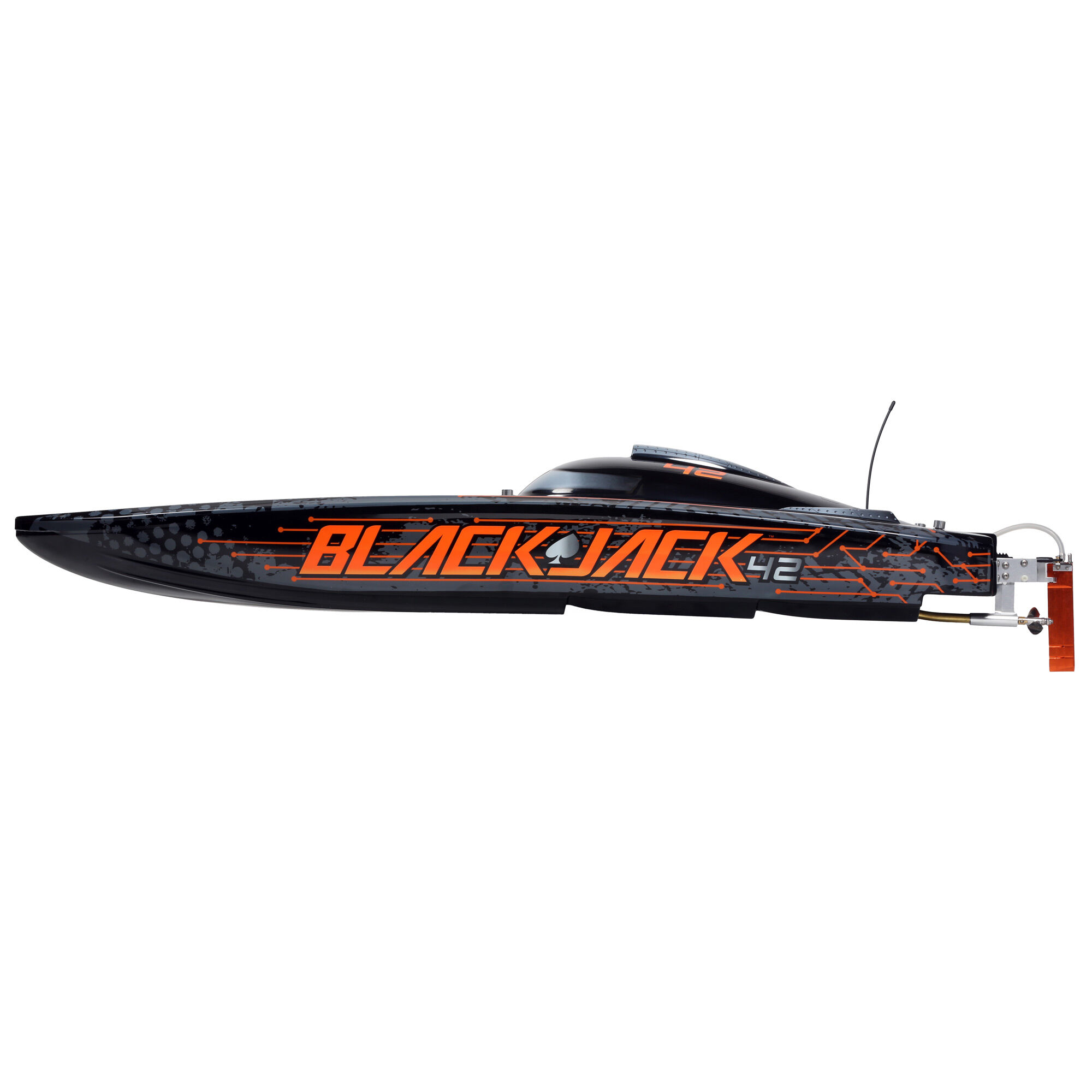 Pro Boat Blackjack 42" 8S Brushless Catamaran RTR, Black/Orange