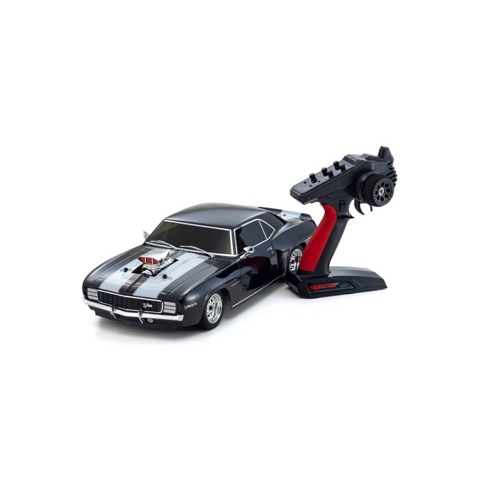 Kyosho 1/10 1969 Chevy Camaro Z/28 RS Supercharged Fazer Mk2 FZ02 Brushless 4x4 Touring RTR, Tuxedo Black