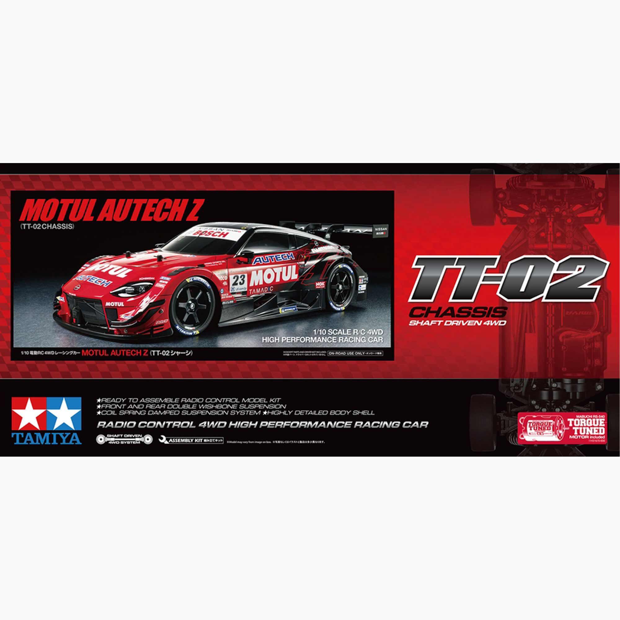 Tamiya 1/10 Motul Autech Z TT-02 4x4 On-Road Touring Kit