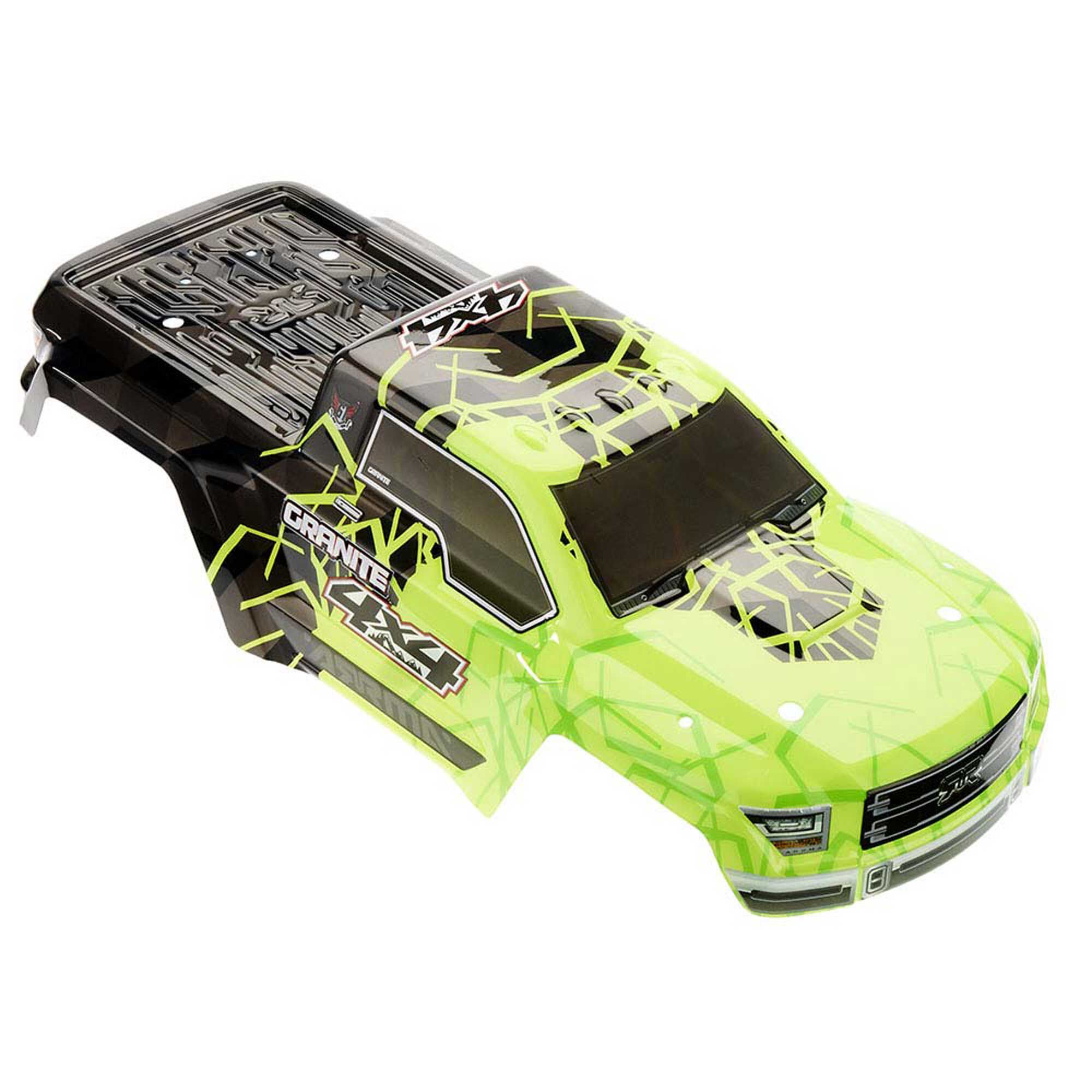 ARRMA 1/10 Painted Body, Green: Granite 4x4 Mega