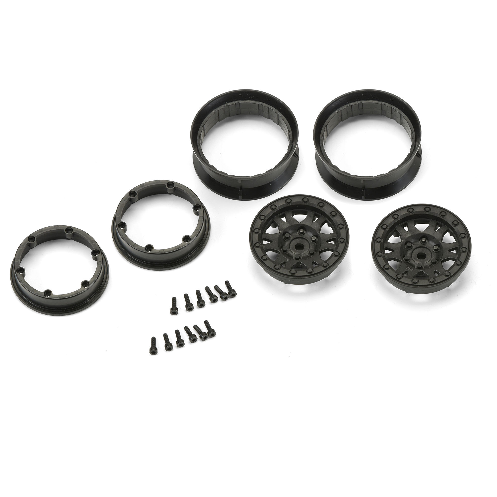 Pro-Line Racing 1/10 Impulse Front/Rear 1.9" 12mm Rock Crawler Wheels (2) Black