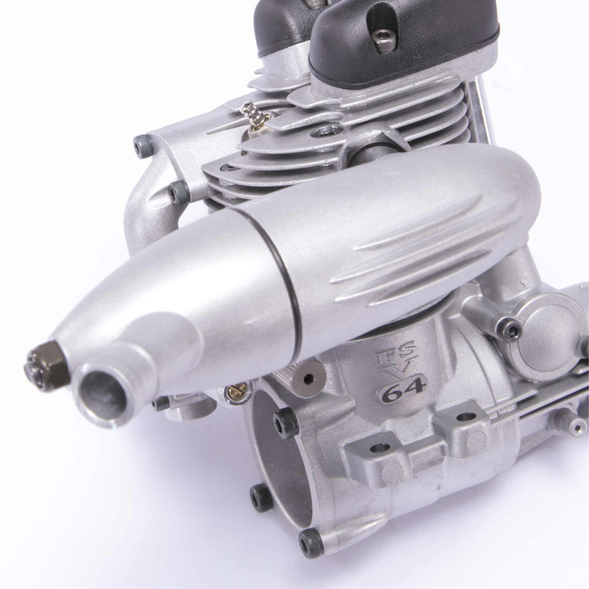 OS Engines O.S. FS-64V (61T2) with F-4051 Silencer