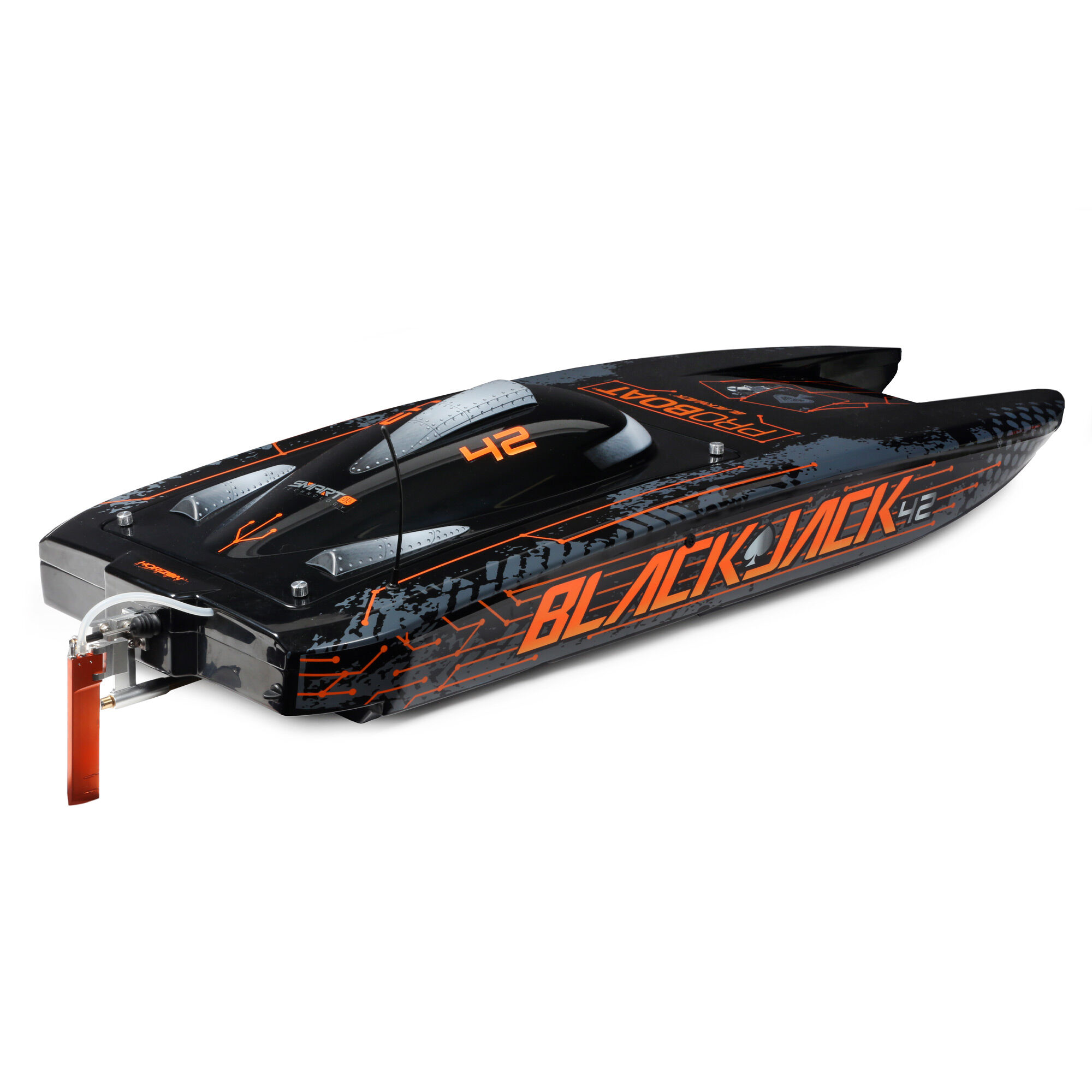 Pro Boat Blackjack 42" 8S Brushless Catamaran RTR, Black/Orange