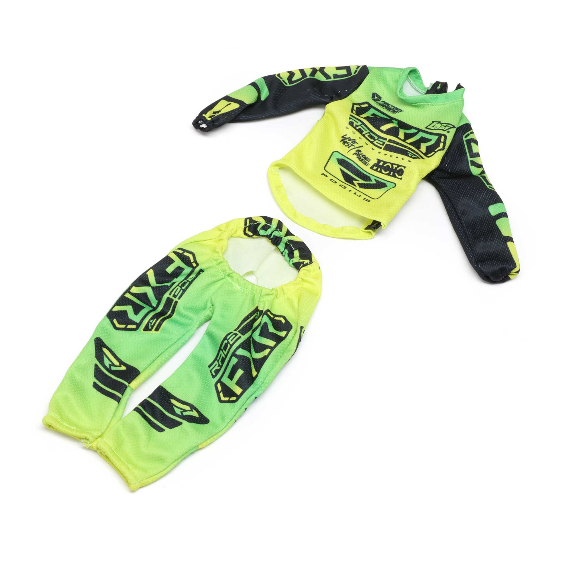 Losi Rider Jersey Set, FXR Podium Gladiator, Yellow: Promoto-SM