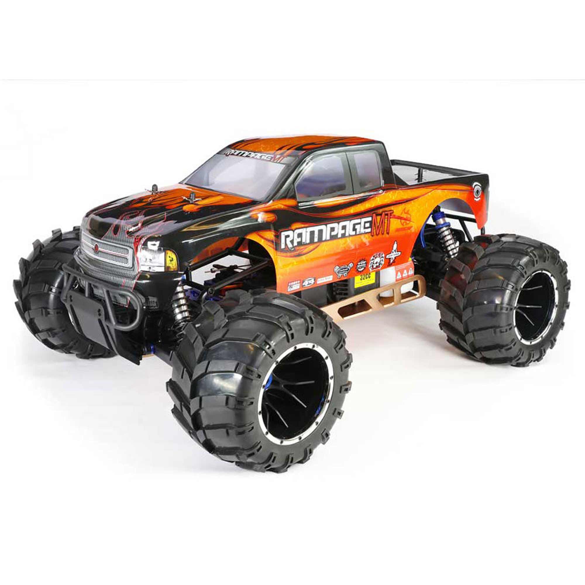 Redcat Racing 1/5 Rampage MT V3 4X4 Gas Monster Truck RTR, Orange Flame