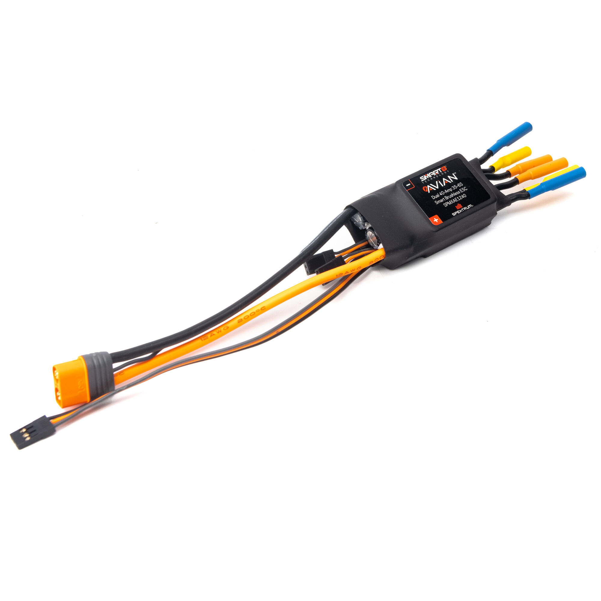 Spektrum Accessories Avian Dual 40-Amp Brushless Smart ESC, 3S - 6S