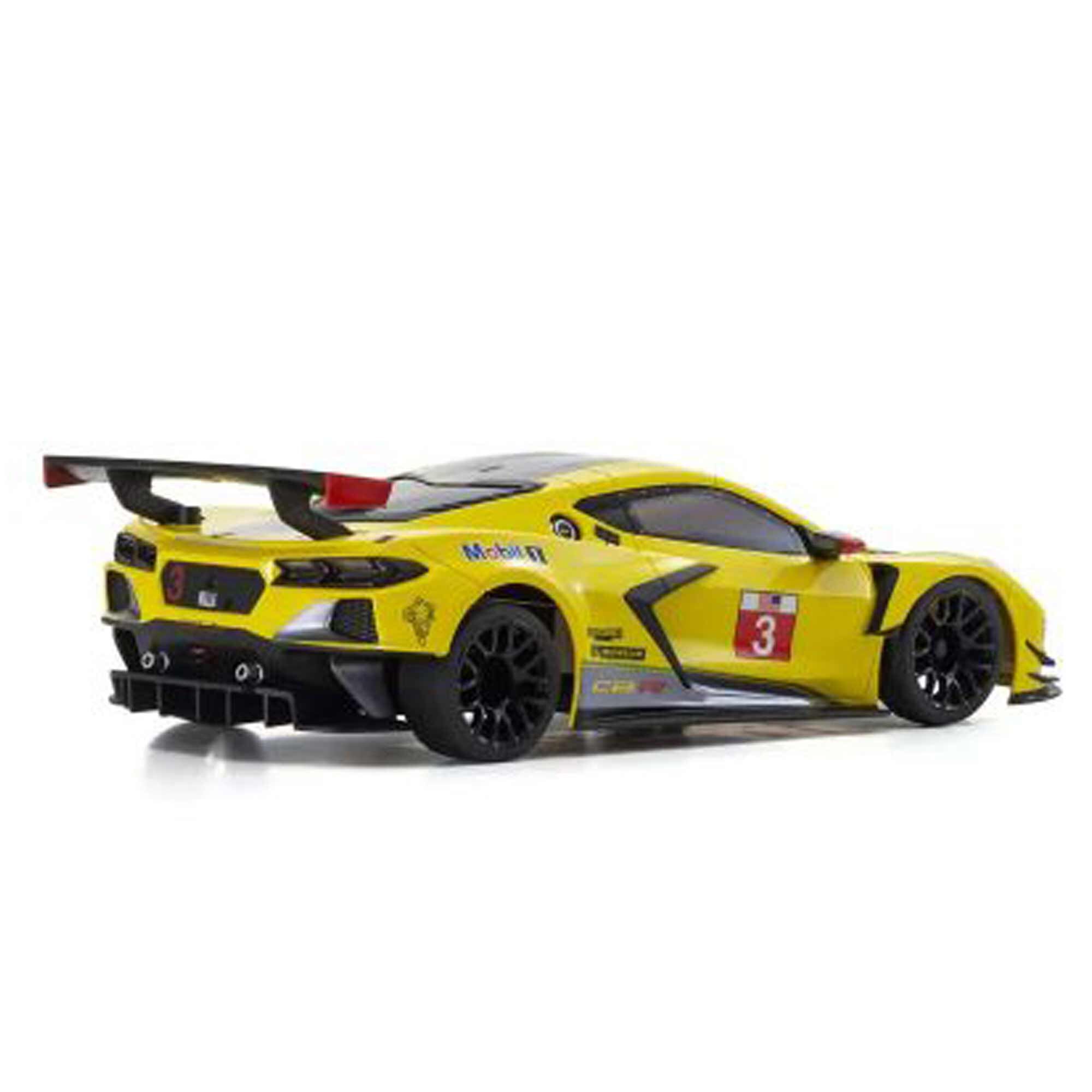 Kyosho 1/28 Chevrolet Corvette C8.R MINI-Z RWD RTR, Yellow