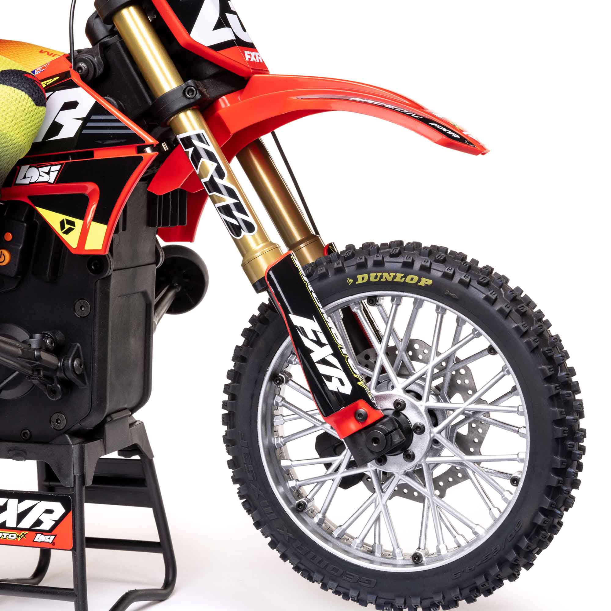 Losi 1/4 Promoto-MX FXR 2S RTR Brushless Motorcycle, Red