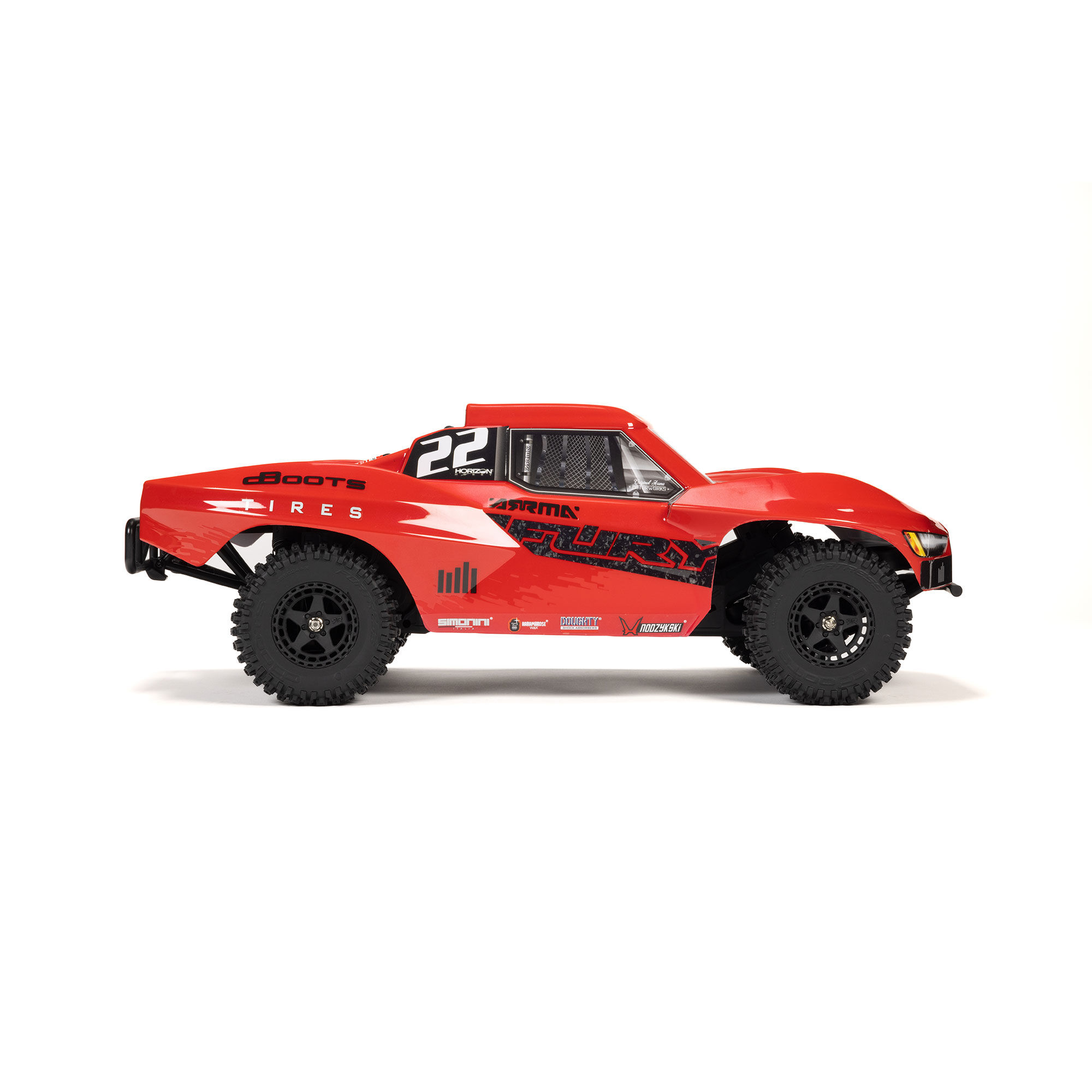 ARRMA 1/10 FURY 2WD RTR Brushed Short Course Truck (Battery & Charger Included), Red