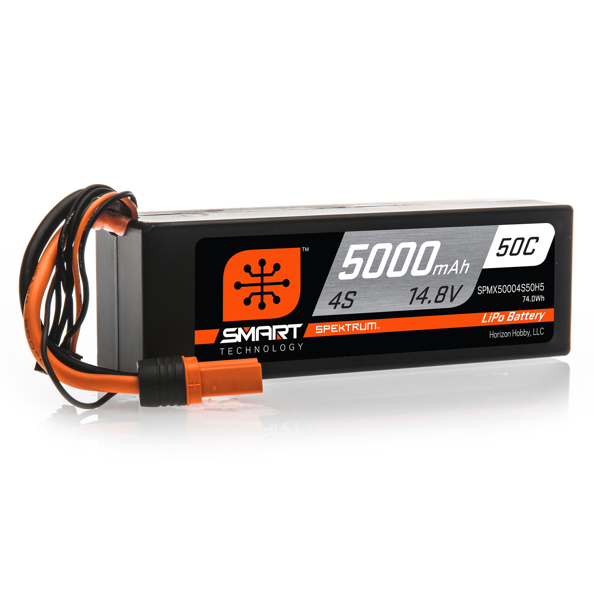 Spektrum Accessories 14.8V 5000mAh 4S 50C Smart Hardcase LiPo Battery: IC5