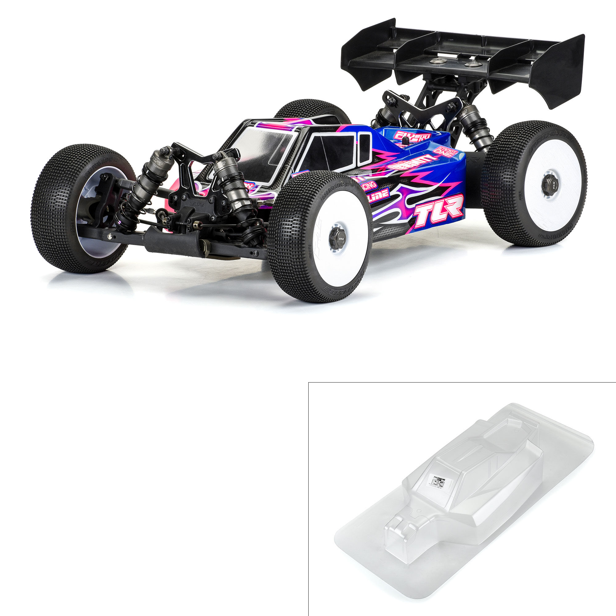 Pro-Line Racing 1/8 Sector Clear Body: TLR 8ight-X/E 2.0