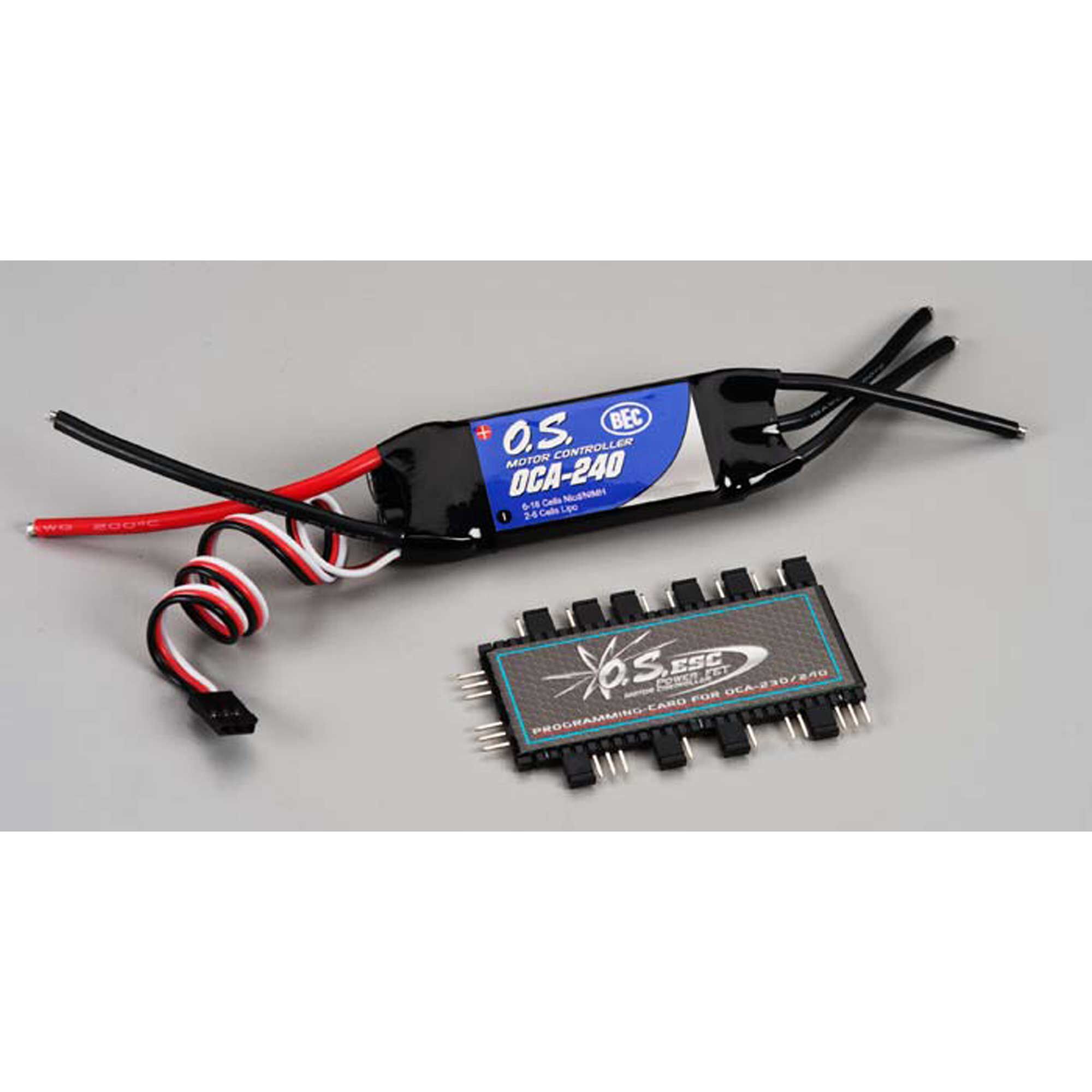 OS Engines OCA-240 40-Amp 25V ESC with OCP-2 Programming Card