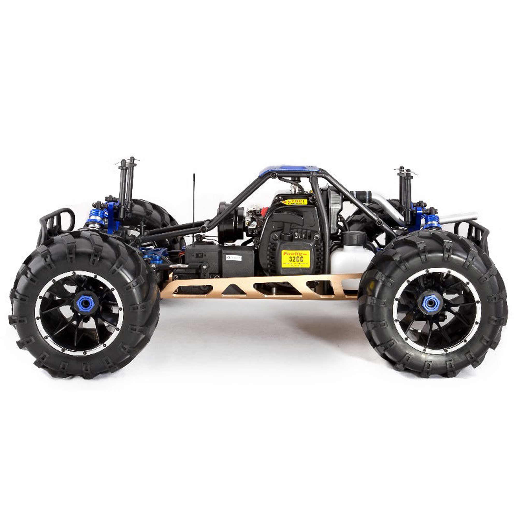 Redcat Racing 1/5 Rampage MT V3 4X4 Gas Monster Truck RTR, Orange Flame