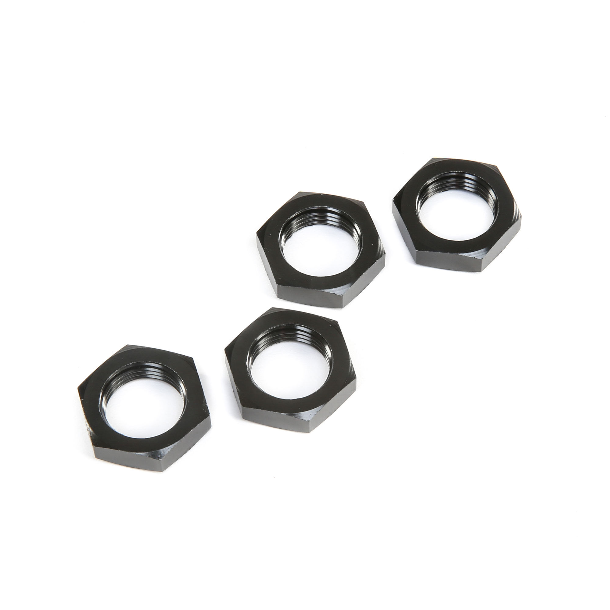 Losi Wheel Nuts, Black (4): 5ive-T 2.0