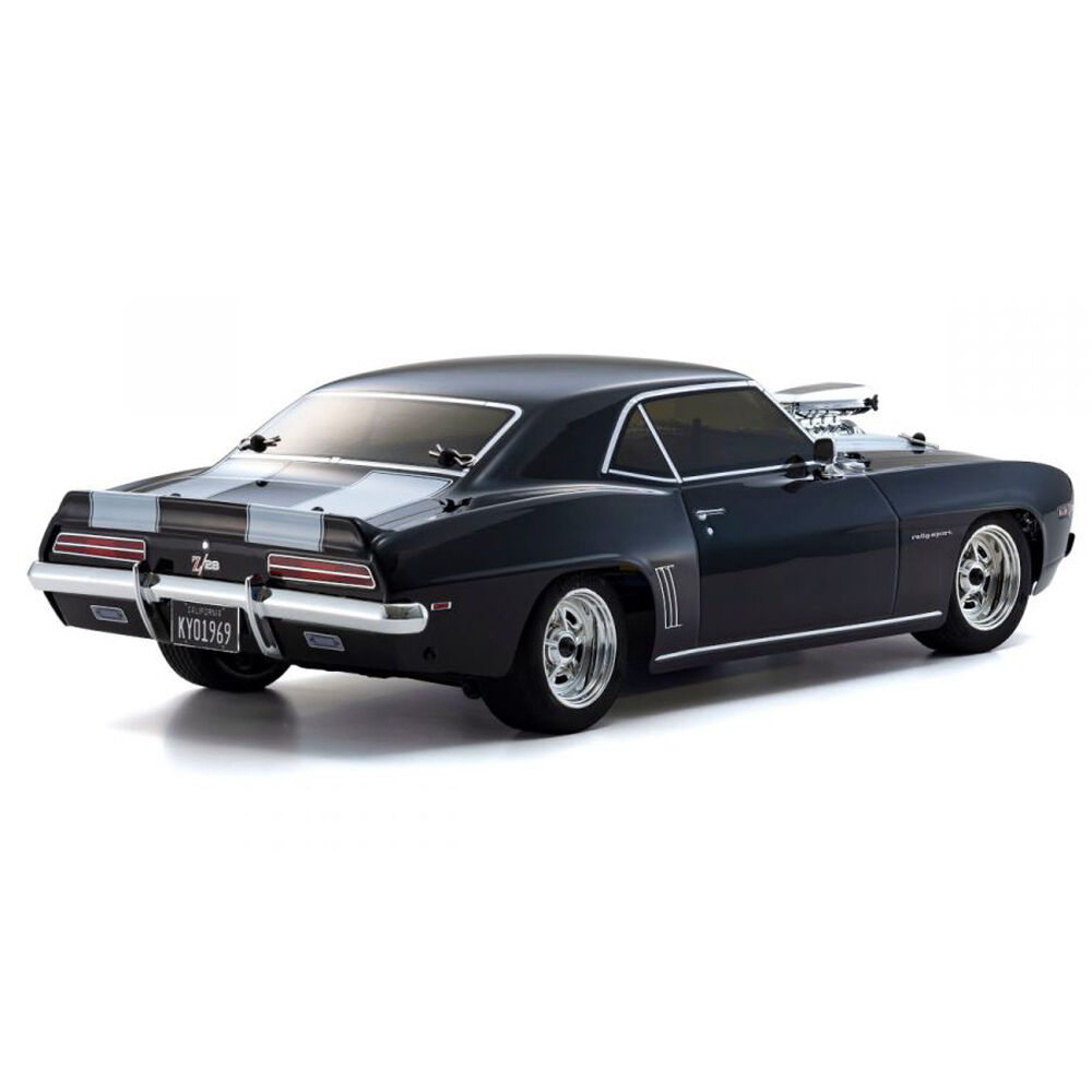 Kyosho 1/10 1969 Chevy Camaro Z/28 RS Supercharged Fazer Mk2 FZ02 Brushless 4x4 Touring RTR, Tuxedo Black