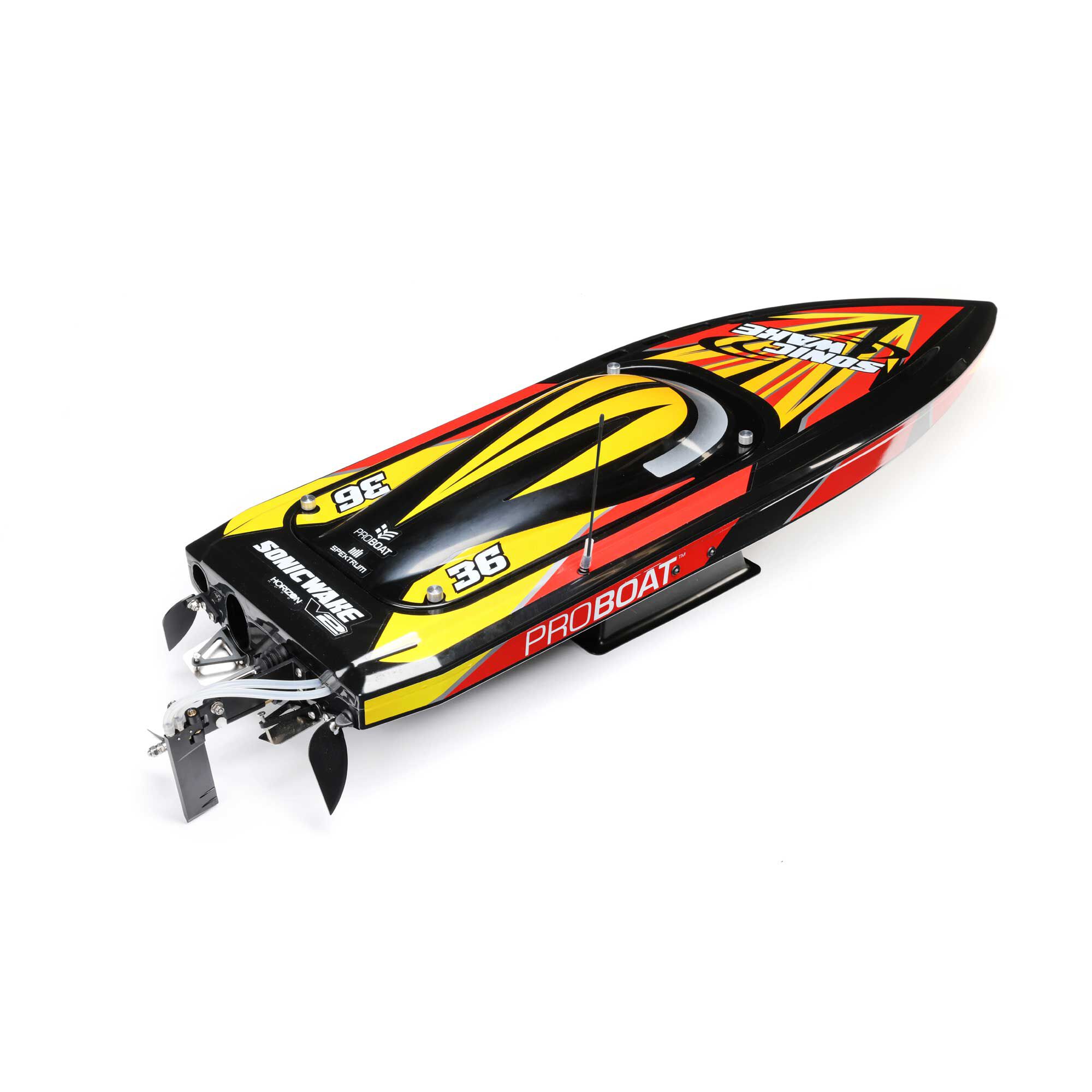 Pro Boat Sonicwake V2 36" Self-Righting Brushless Deep-V RTR, Black
