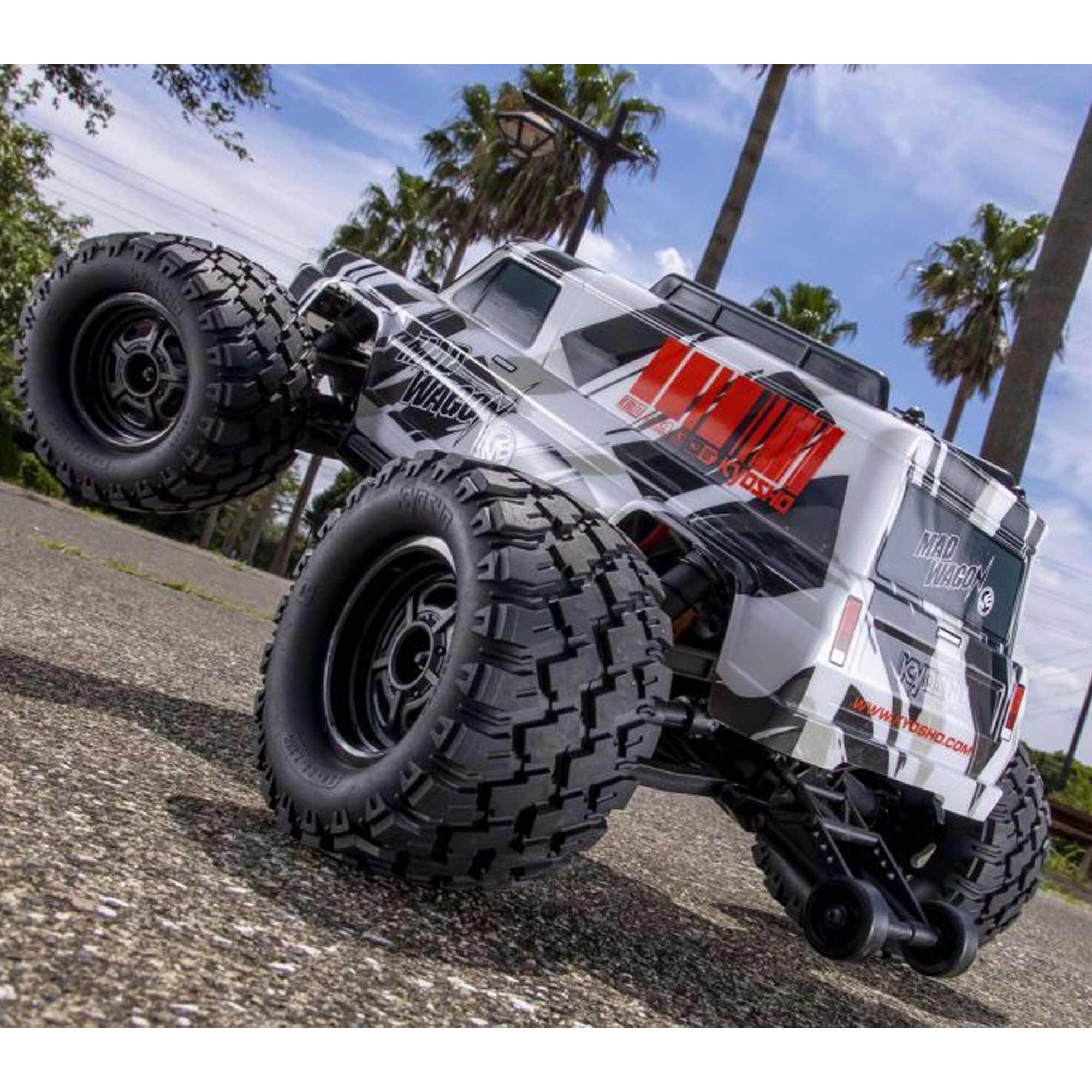 Kyosho 1/10 Mad Wagon VE KB10 4x4 3S Brushless Monster Truck RTR, Black