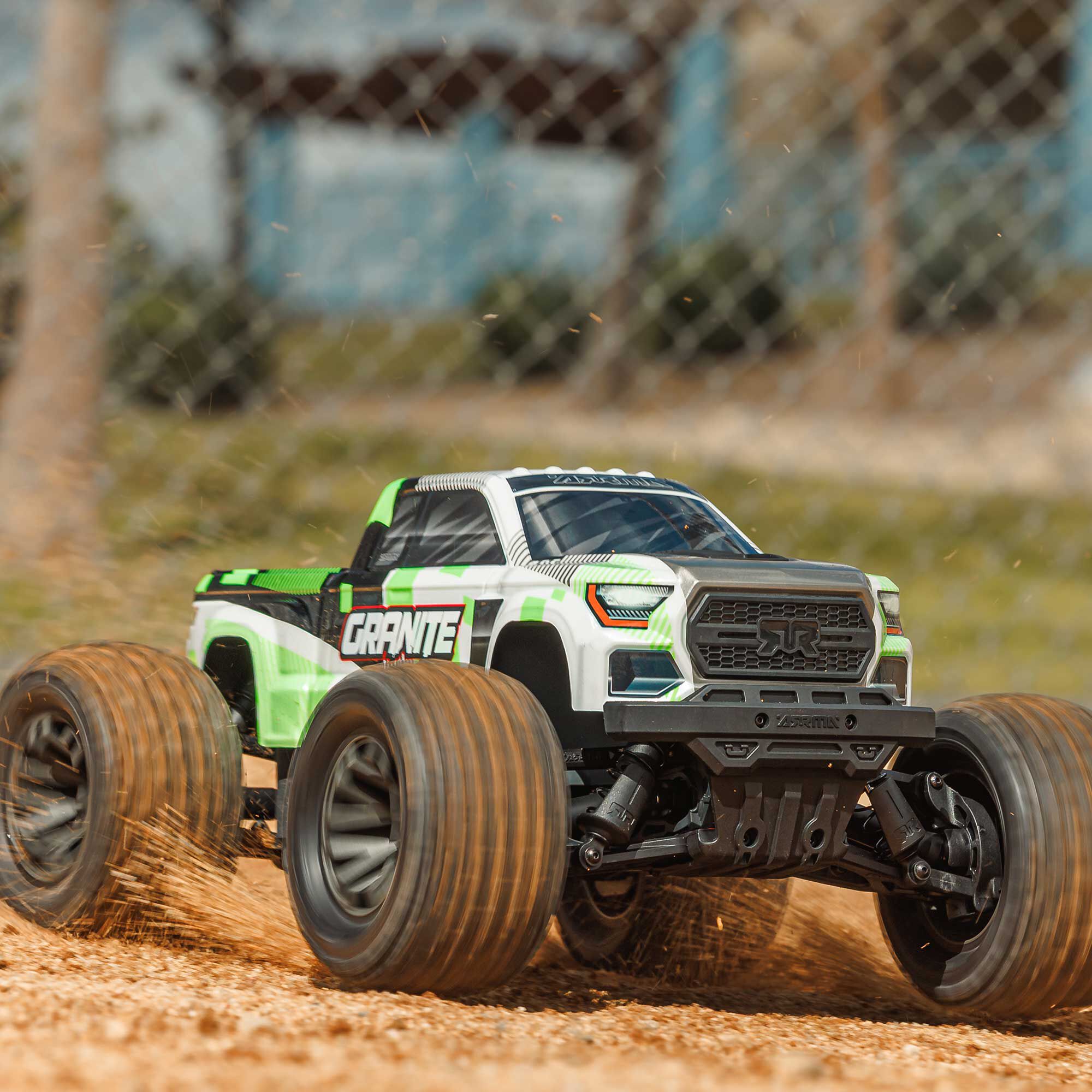 ARRMA 1/10 GRANITE MEGA 665 4X4 RTR Brushed Monster Truck, Green