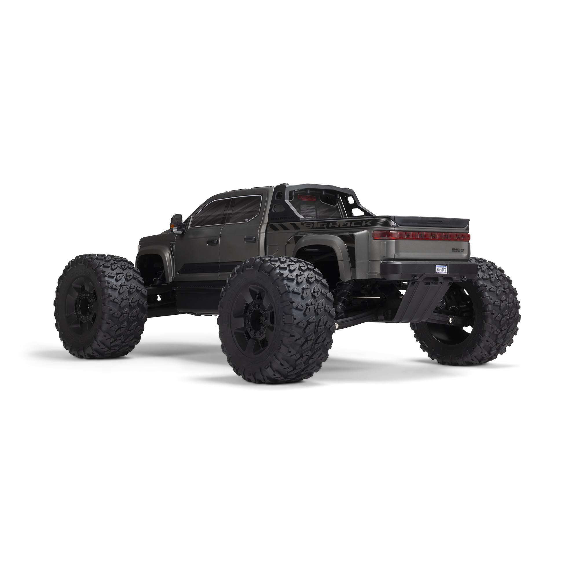 ARRMA 1/7 BIG ROCK 6S 4X4 RTR Brushless Monster Truck, Gun Metal