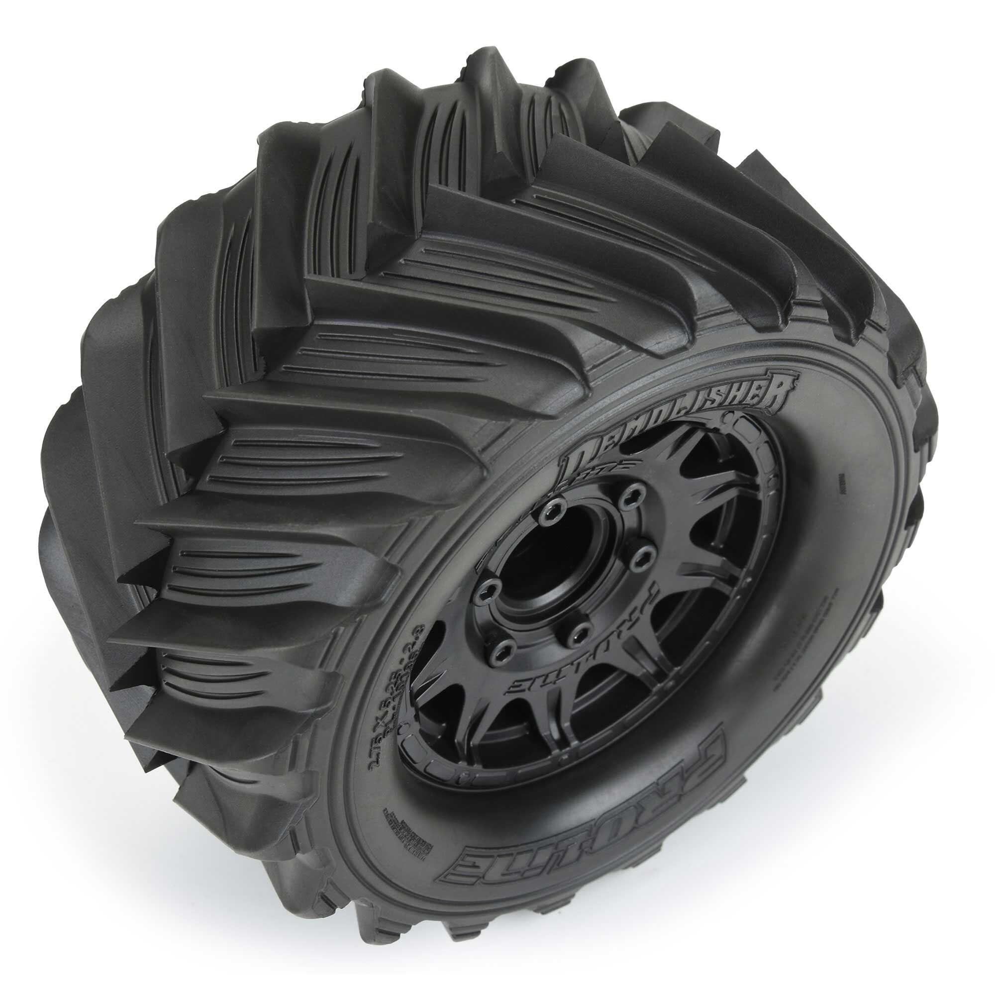 Pro-Line Racing 1/10 Demolisher F/R 2.8" MT Tires Mounted 12mm/14mm Black Raid (2)