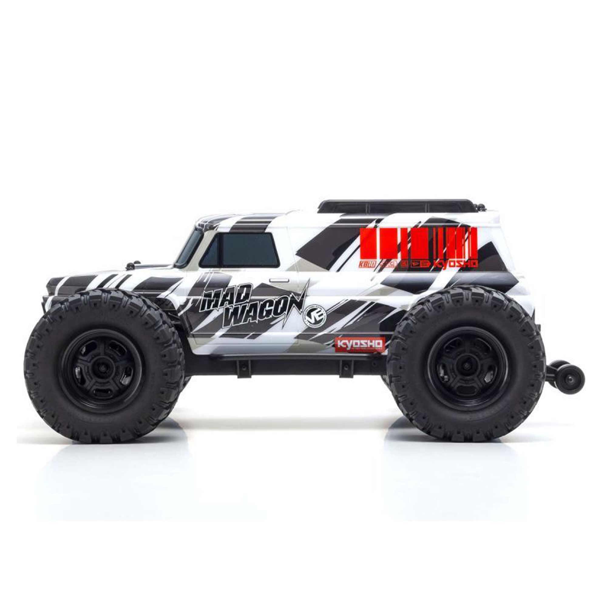 Kyosho 1/10 Mad Wagon VE KB10 4x4 3S Brushless Monster Truck RTR, Black