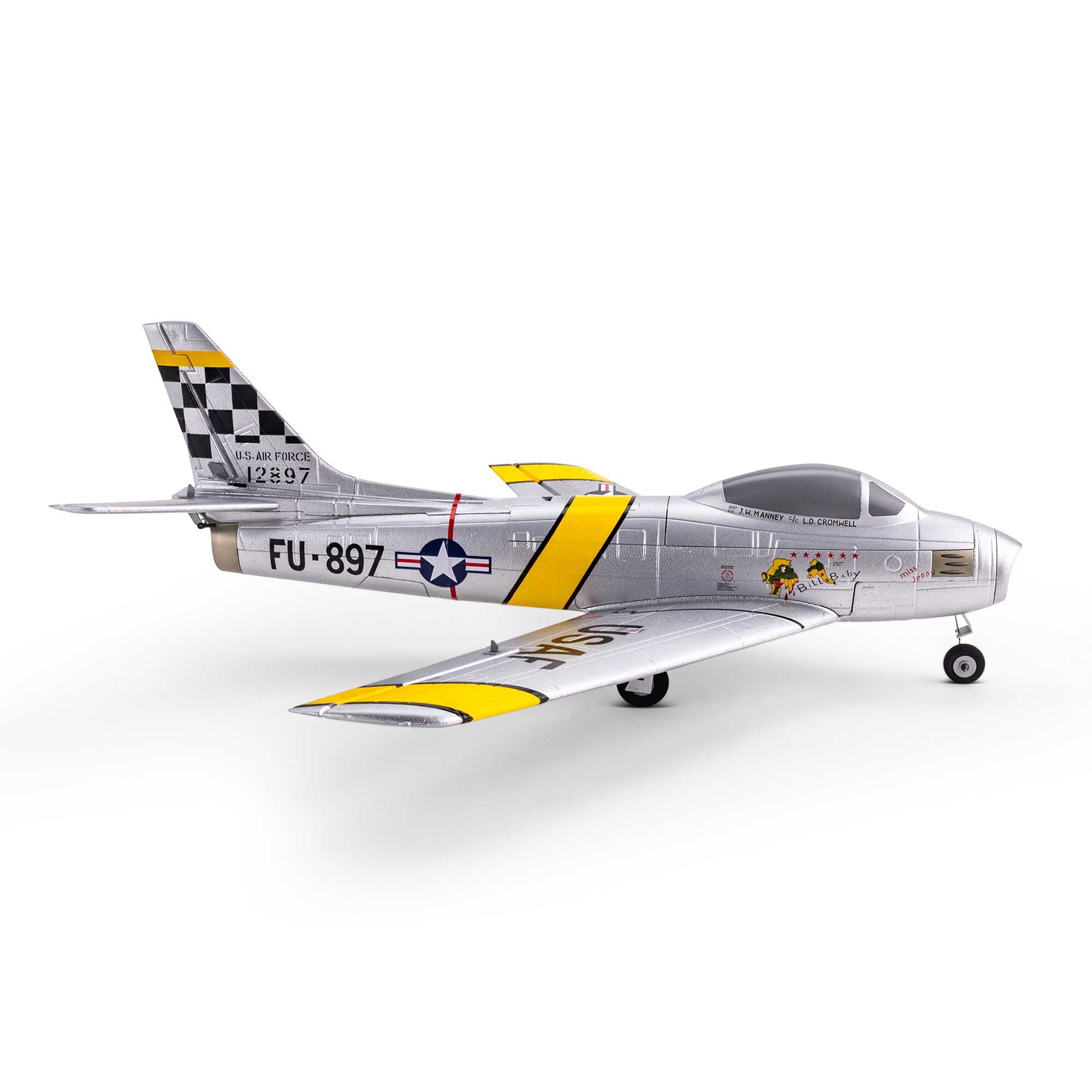 E-flite UMX F-86 Sabre 30mm EDF Jet BNF Basic with AS3X and SAFE Select