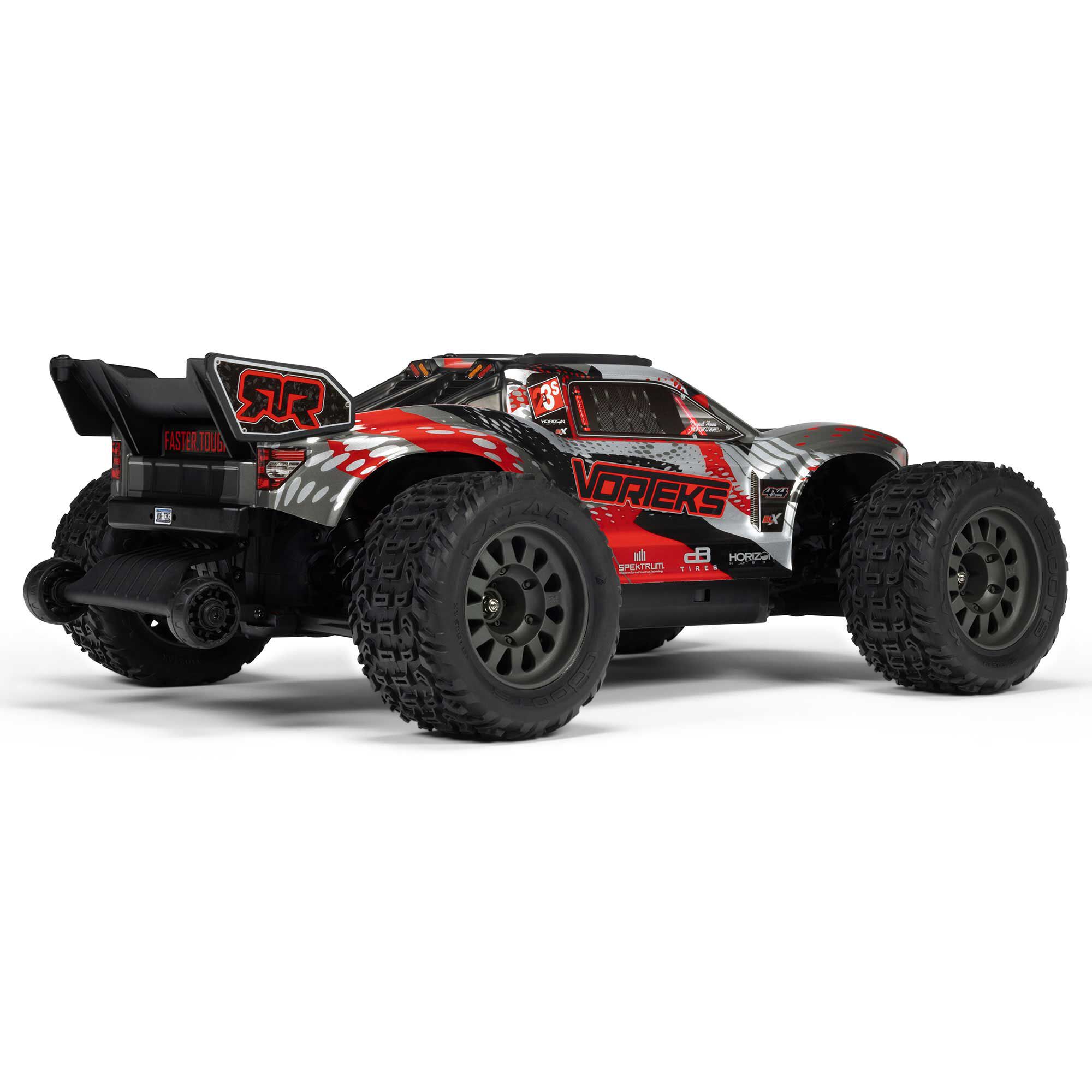 ARRMA 1/10 VORTEKS 223S DSC 4X4 RTR Brushless Stadium Truck, Red
