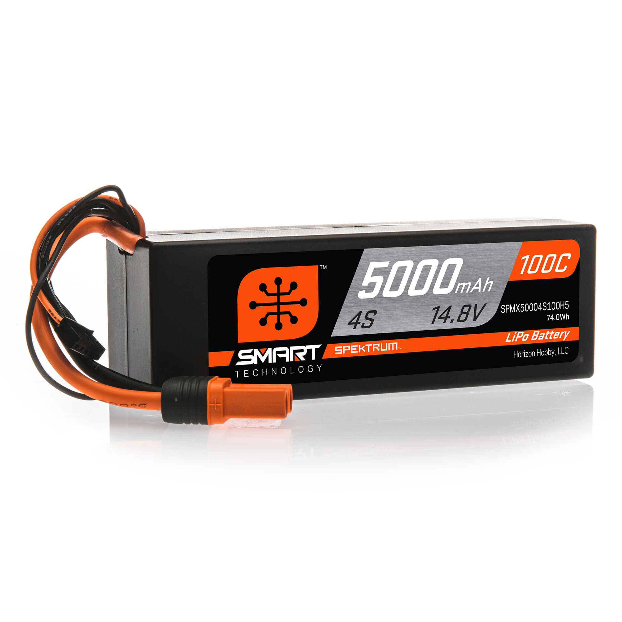 Spektrum Accessories 14.8V 5000mAh 4S 100C Smart Hardcase LiPo Battery: IC5