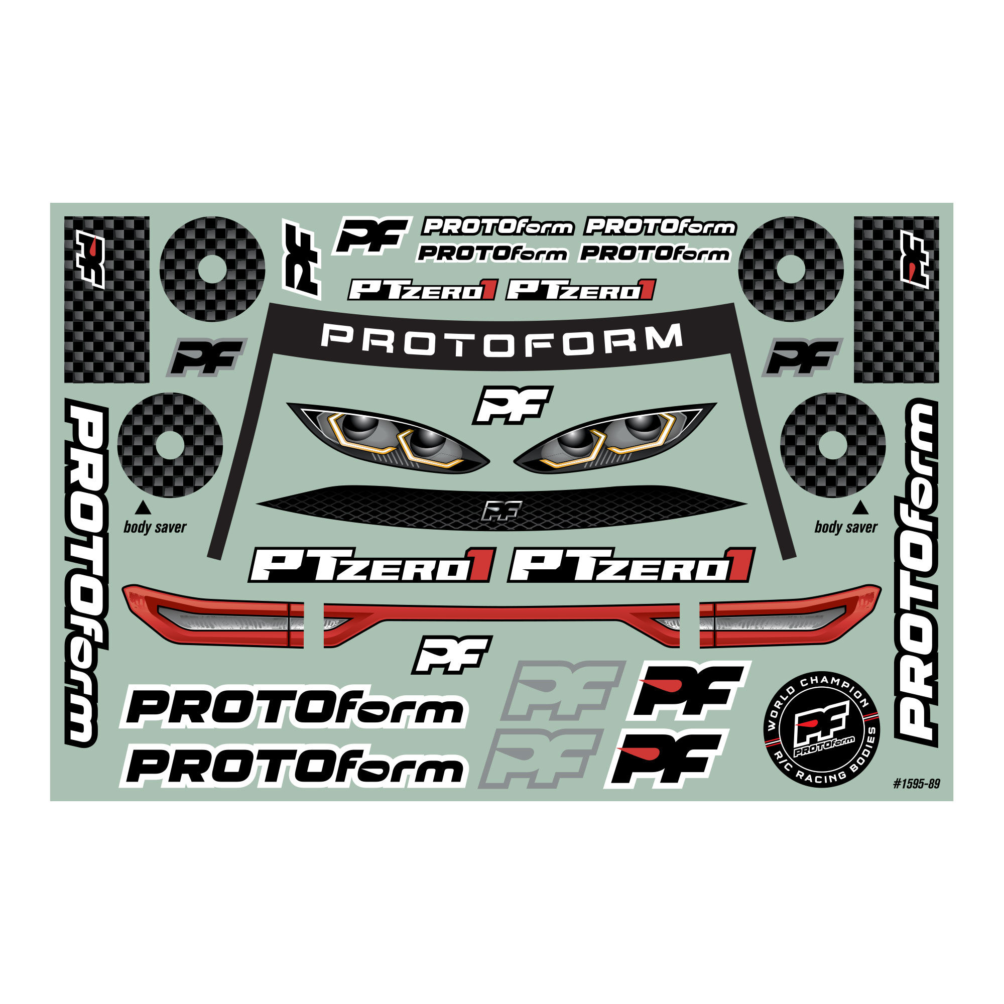 Pro-Line Racing 1/10 PTzero1 Light Weight (0.65mm) Clear Body for 190mm TC