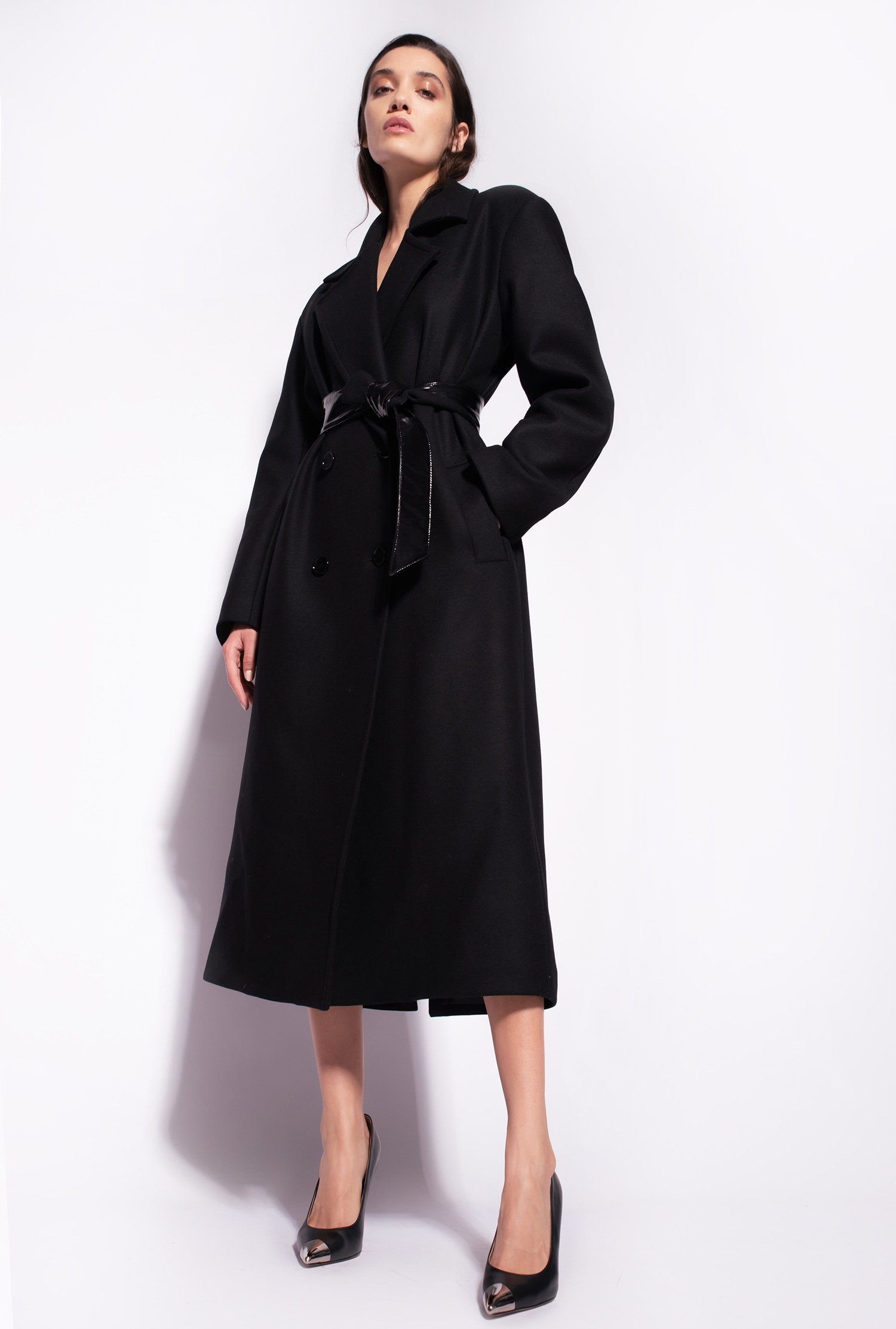 Cashmere-blend coat