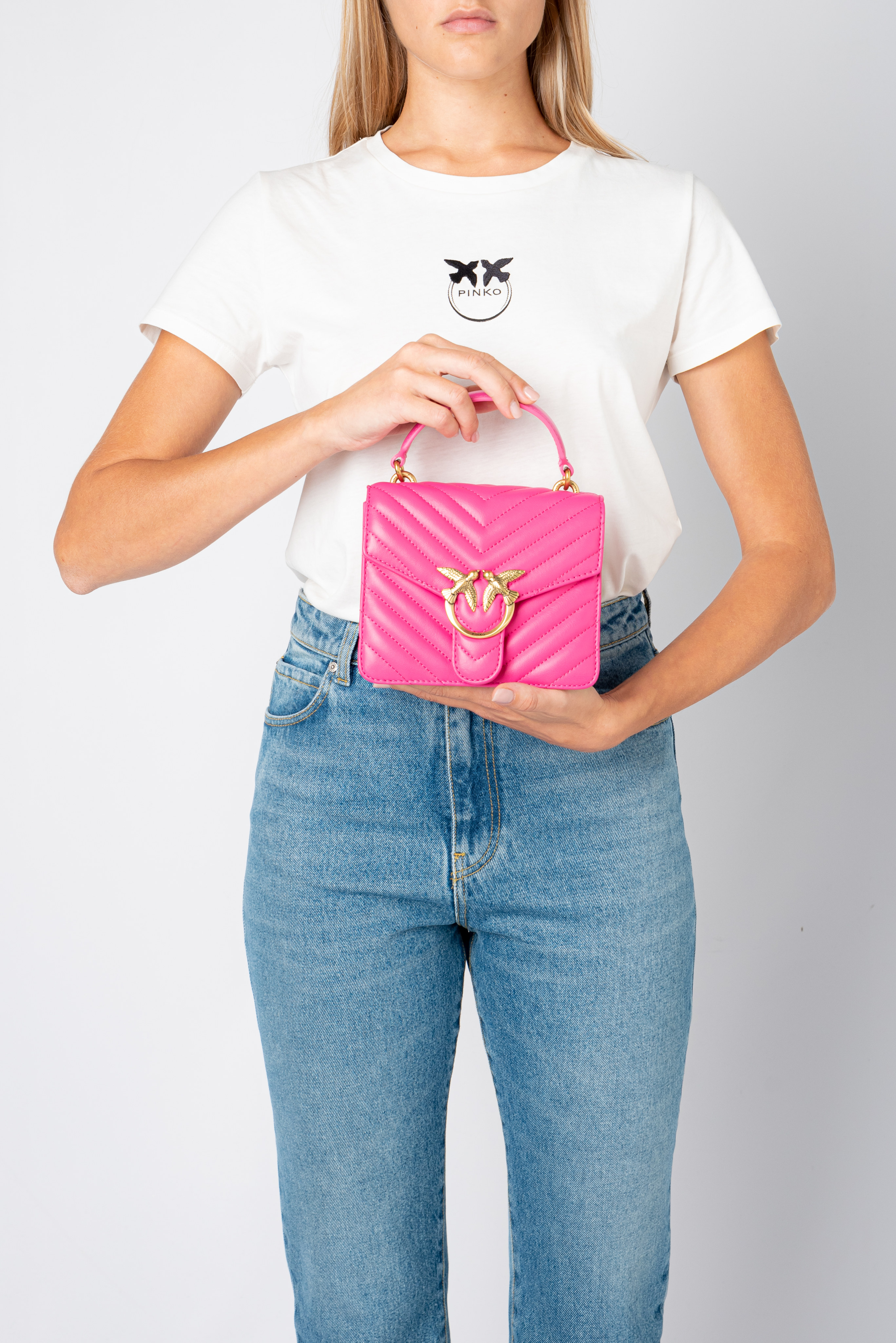 Mini Love Bag Top Handle Chevron