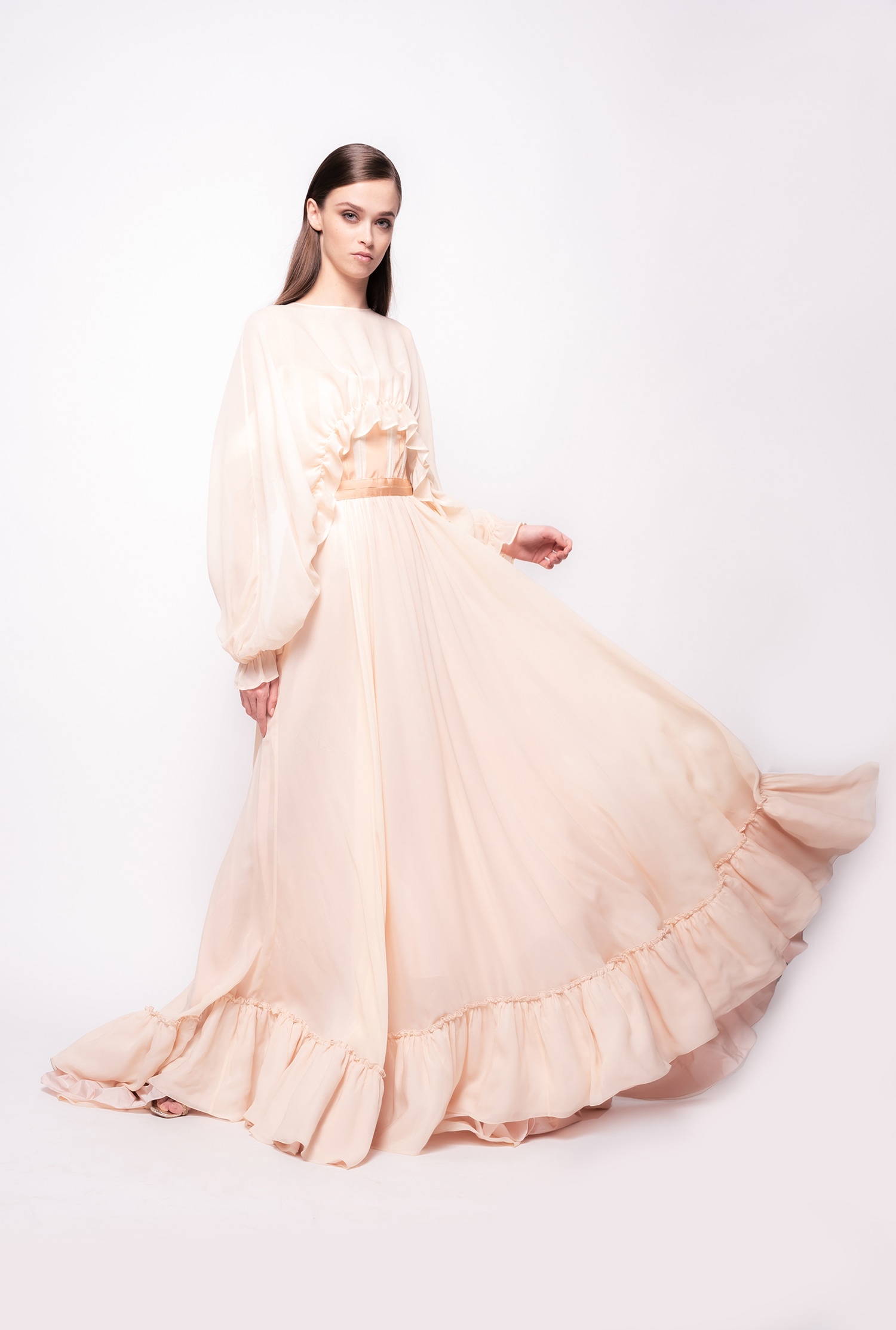 Shrug top with frills