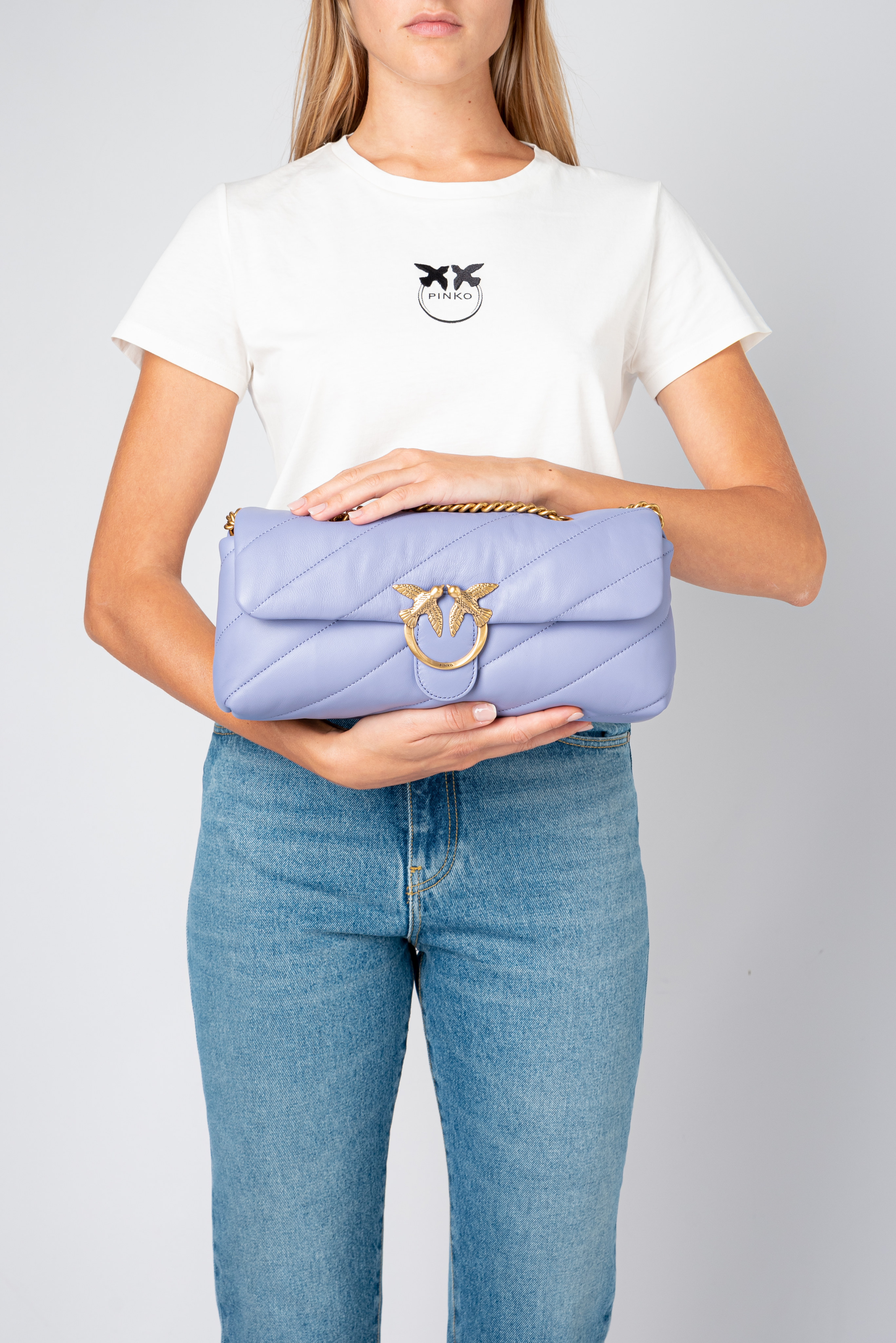 Classic Love Bag Puff Baguette Maxi Quilt