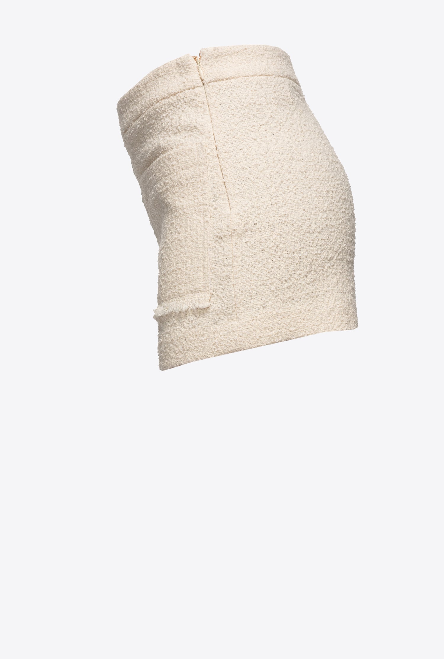 Basketweave bouclé shorts