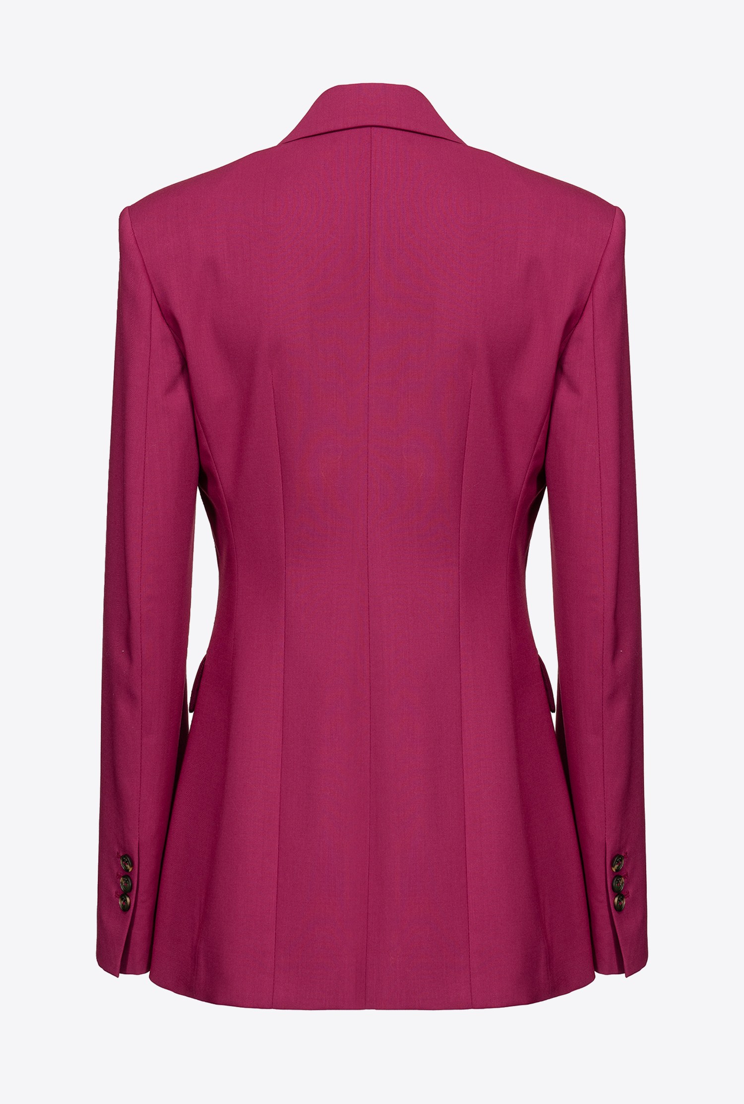 Single-breasted technical wool blazer