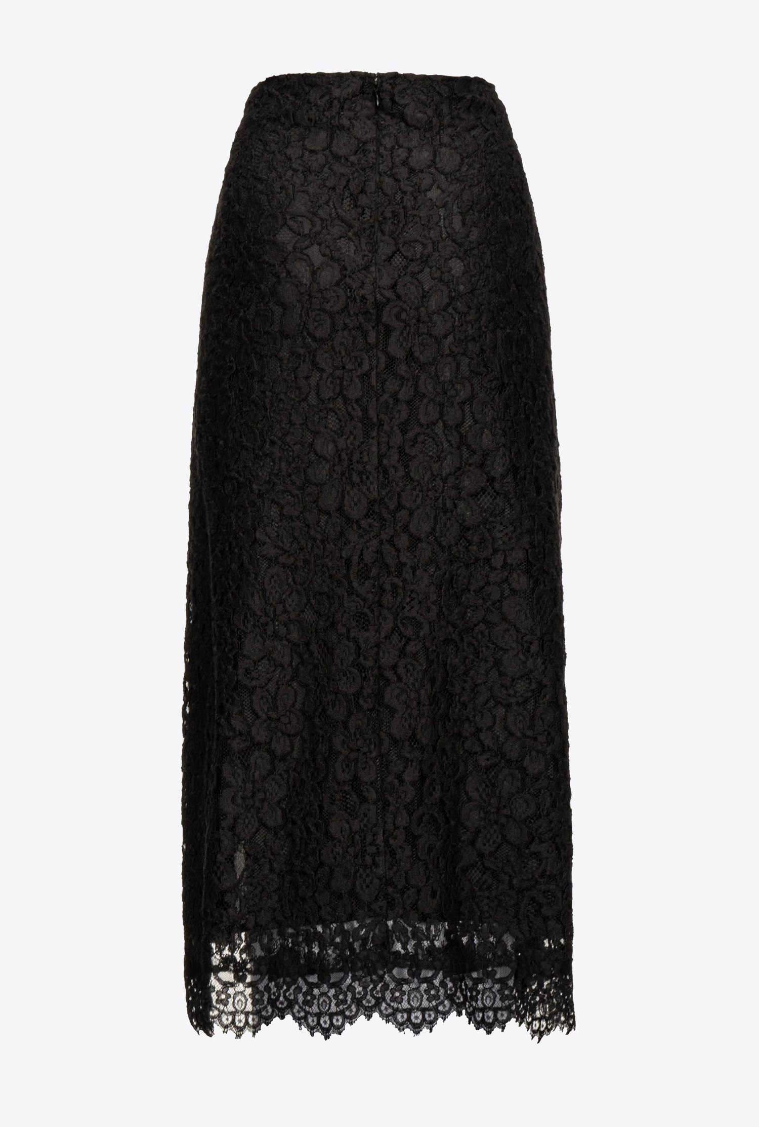 Long skirt with ramage lace